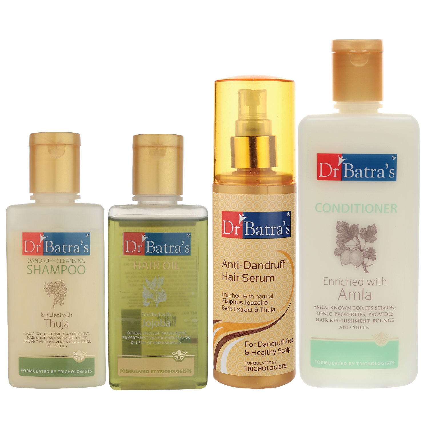 Dr Batra's | Dr Batra's Anti Dandruff Hair Serum, Conditioner - 200 ml, Hair Oil - 100 ml and Dandruff Cleansing Shampoo - 100 ml