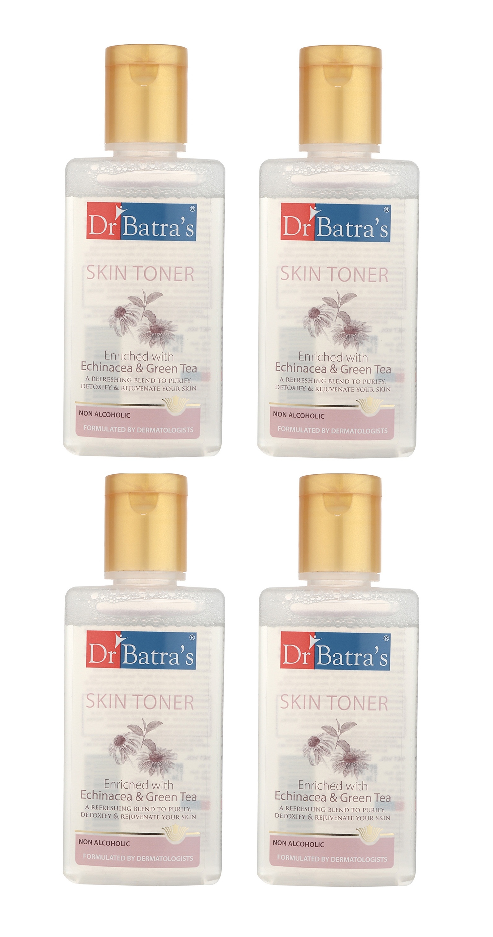 Dr Batra's | Dr Batra's Skin Toner Enriched With Echinacea & Green Tea - 100 ml (Pack of 4)