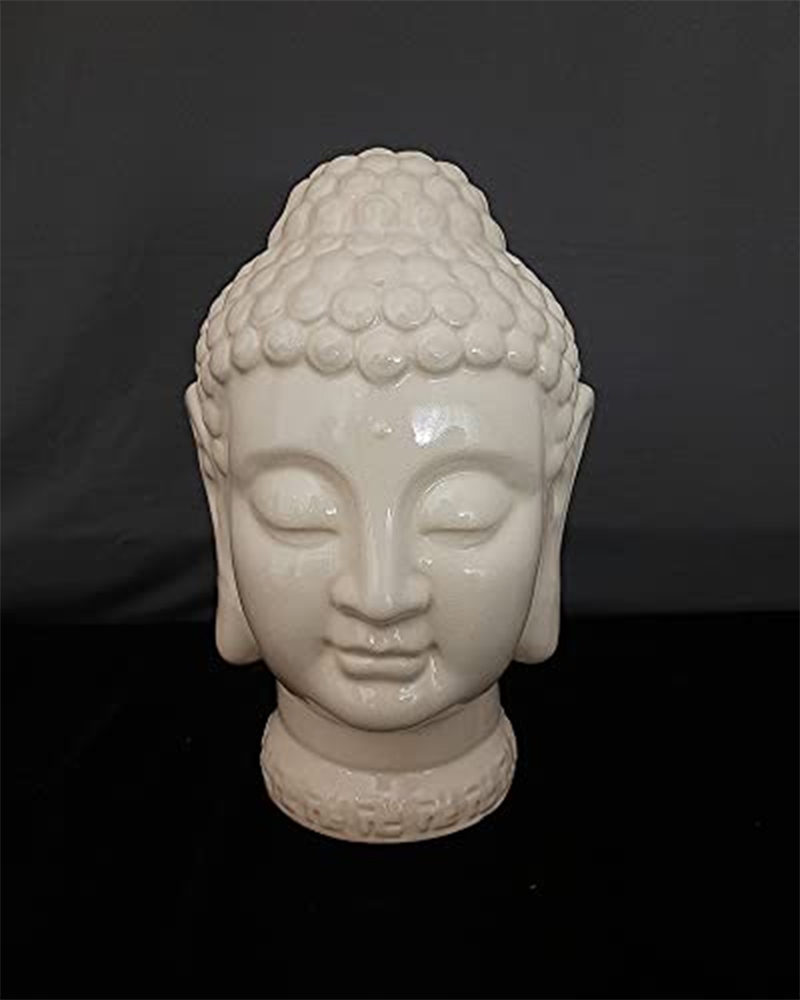 Order Happiness | Order Happiness Beautiful White Buddha Figurine Table Top For Home Decor