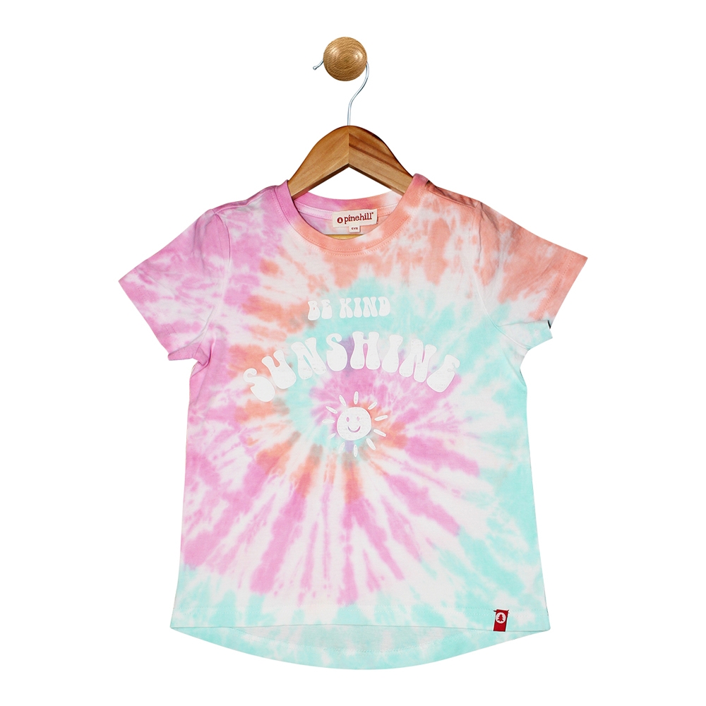 Pinehill | Pinehill Sunshine Puff Print Tie Dye Tee - Pink
