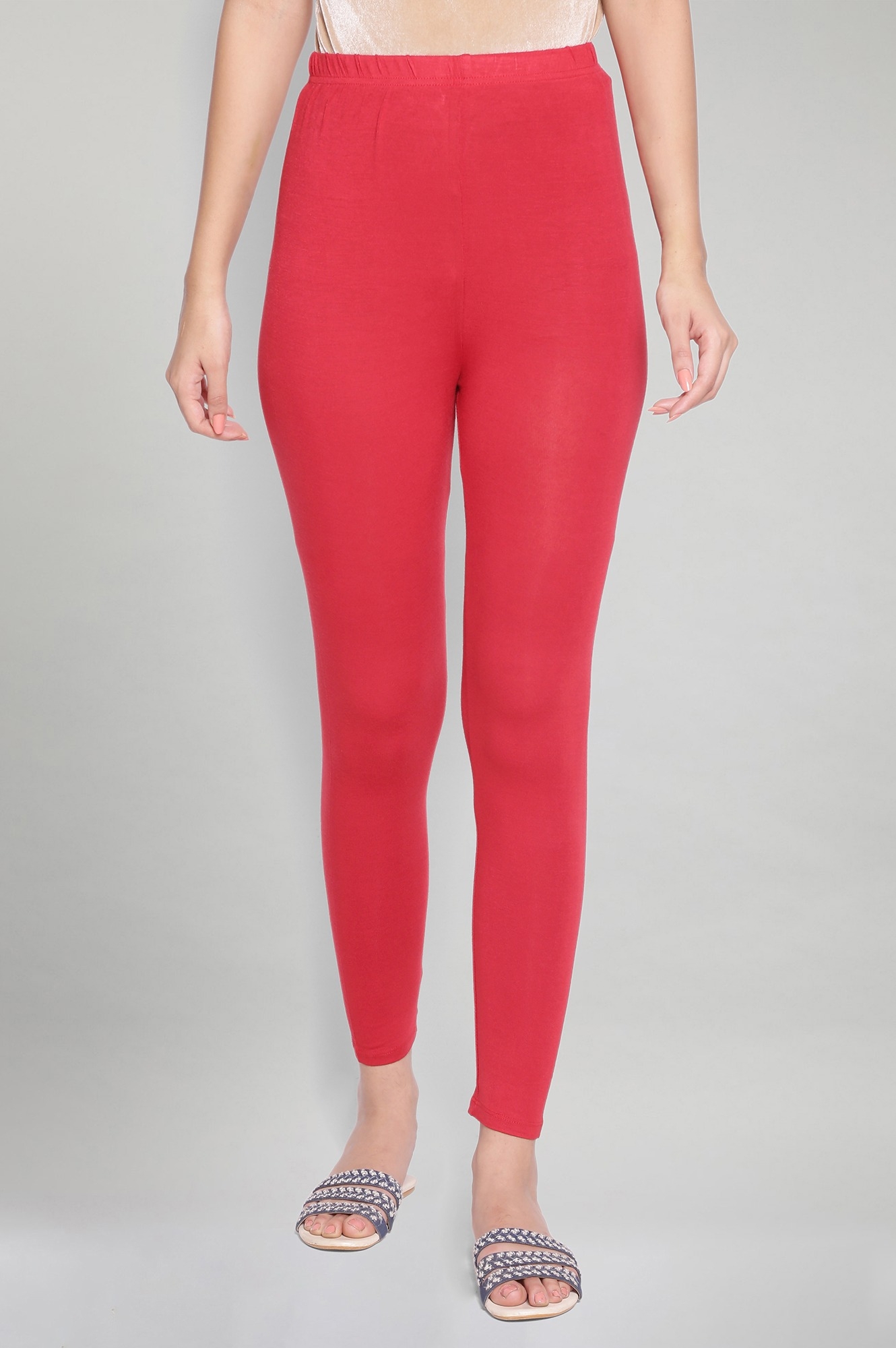 Elleven | Red Solid Tights
