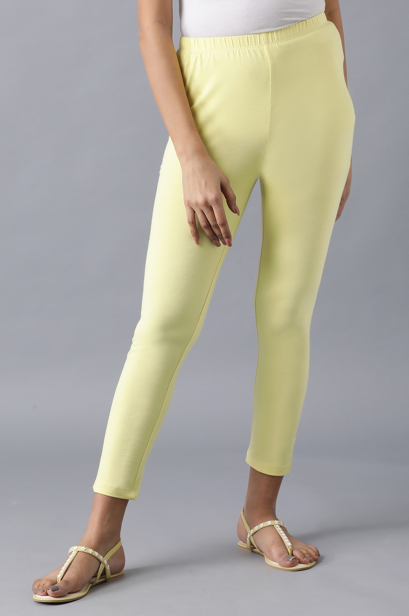 Elleven | Yellow Solid Tights