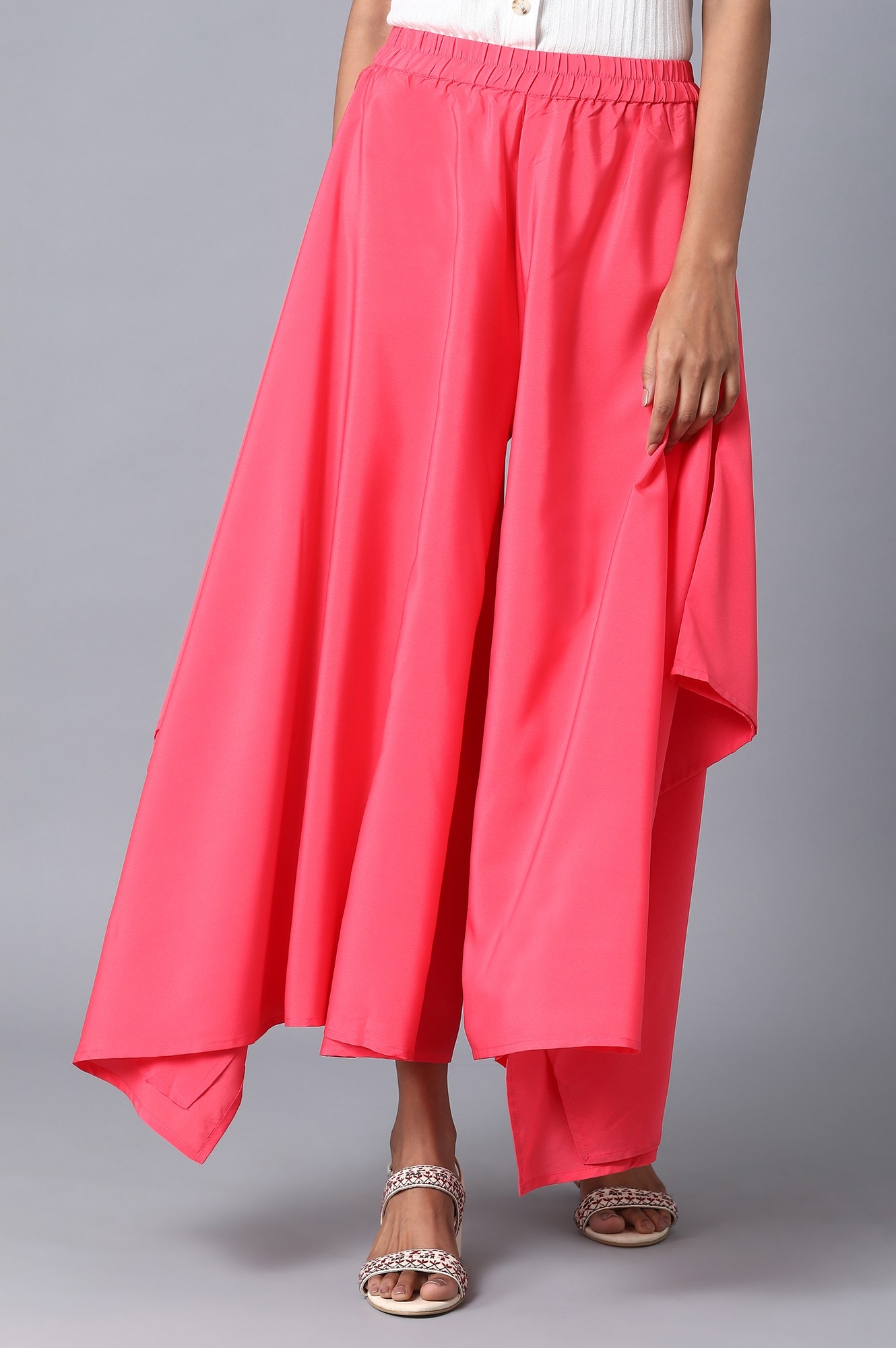 Elleven | Pink Flared Palazzo