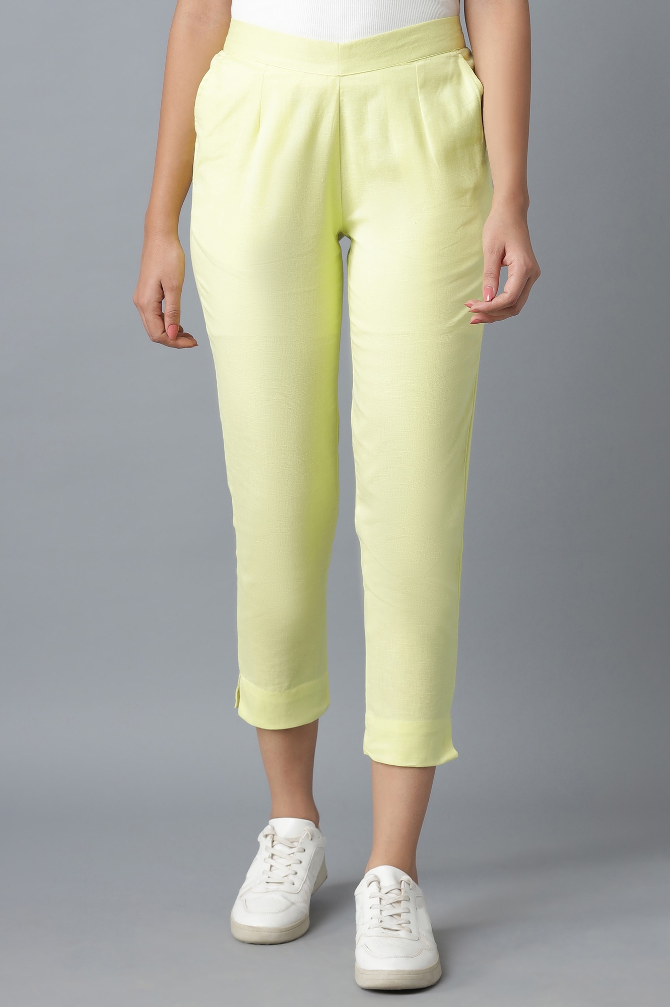 Elleven | Yellow Cotton Trouser 
