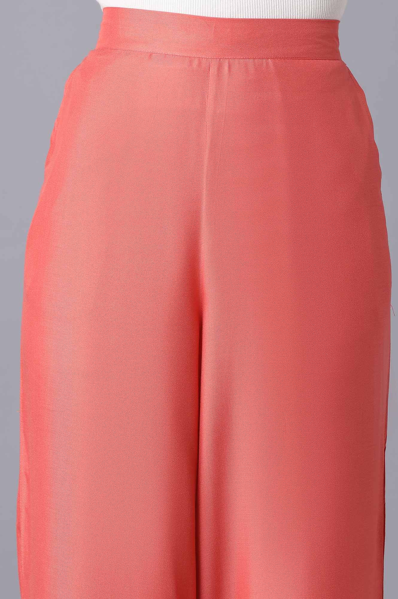 Peach Basic Trousers