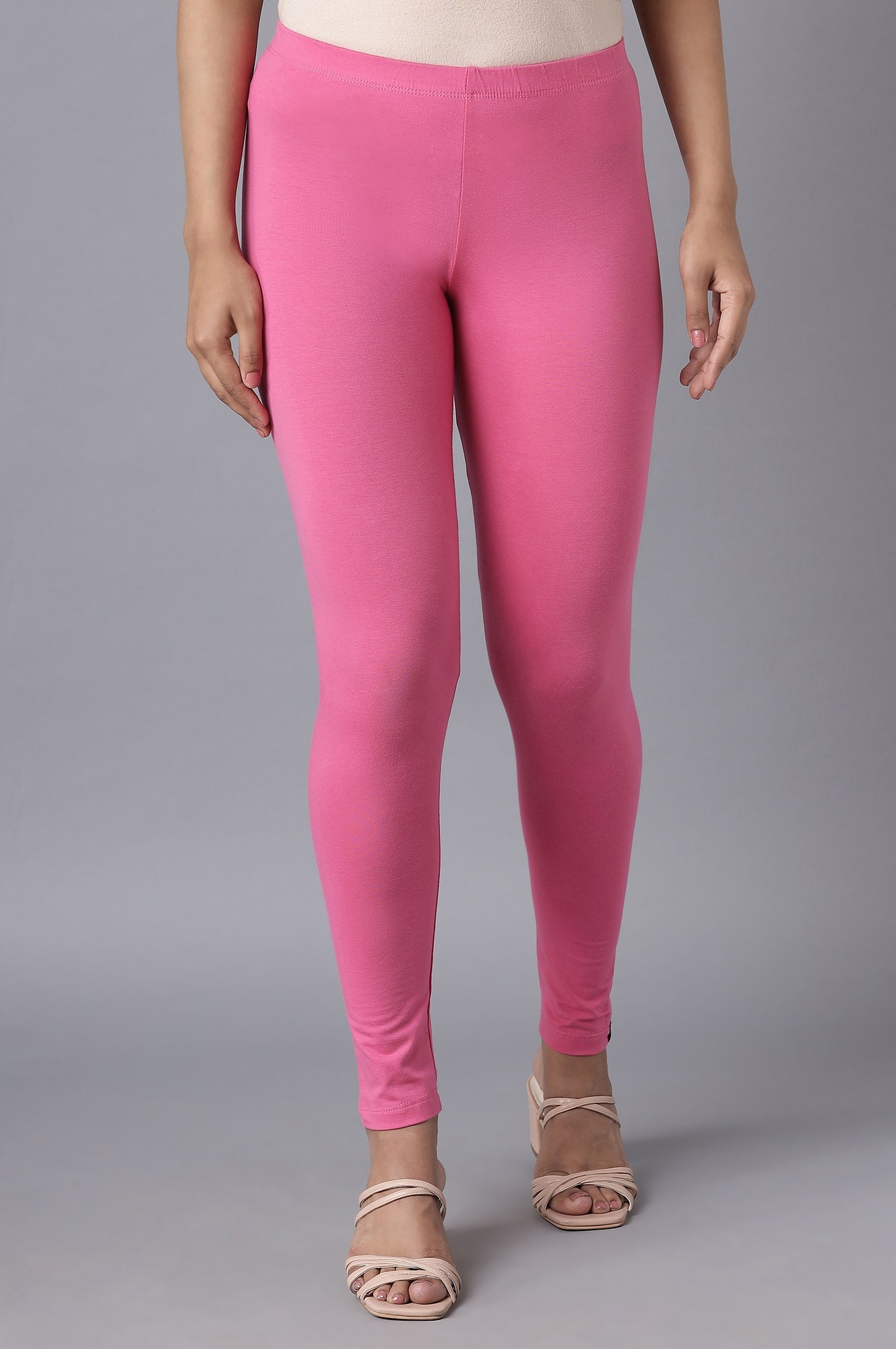 Elleven | Magenta Pink Cotton Lycra Tights