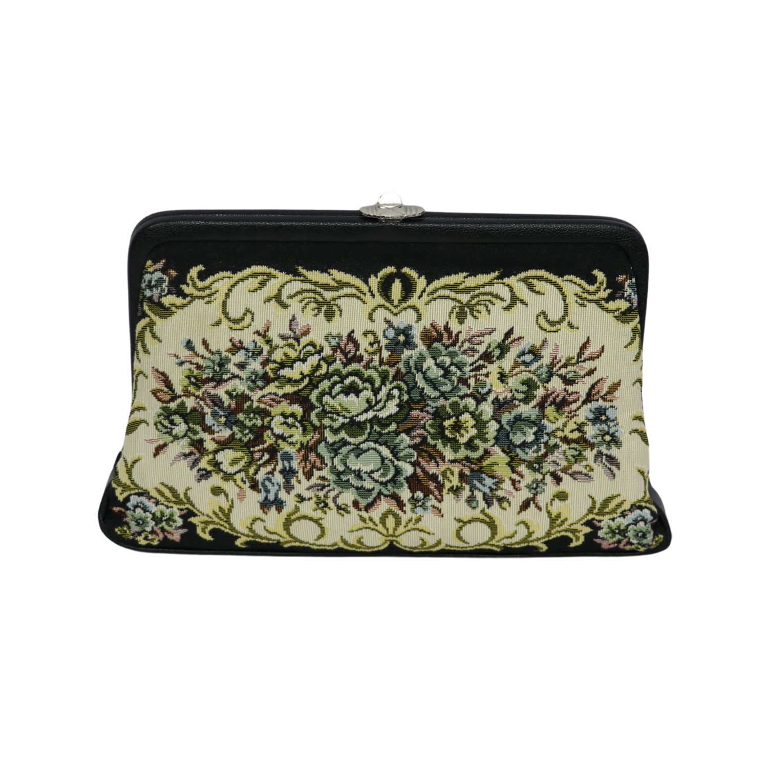 EMM | Black printed wallet clutch for party