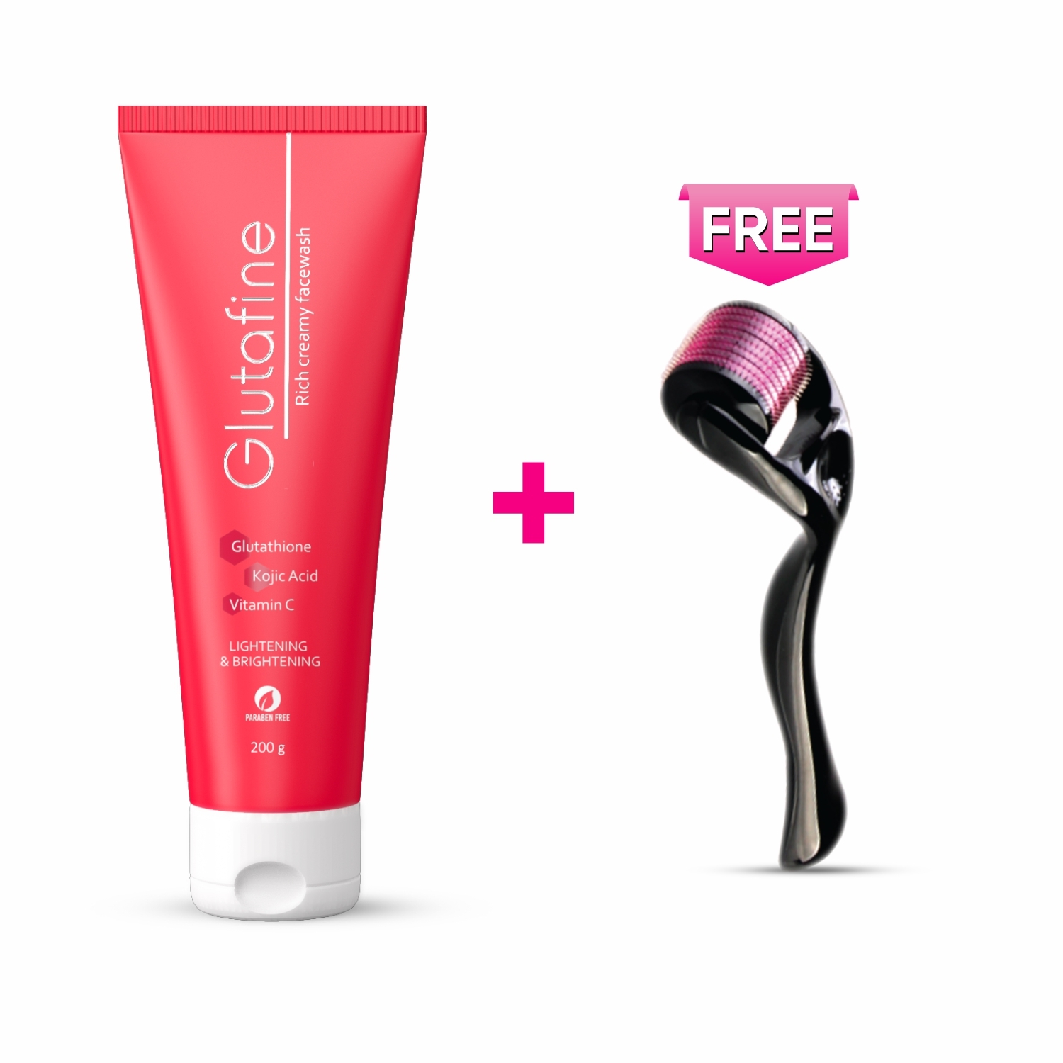 EMM | Glutafine Rich Creamy face wash with Free Derma Roller
