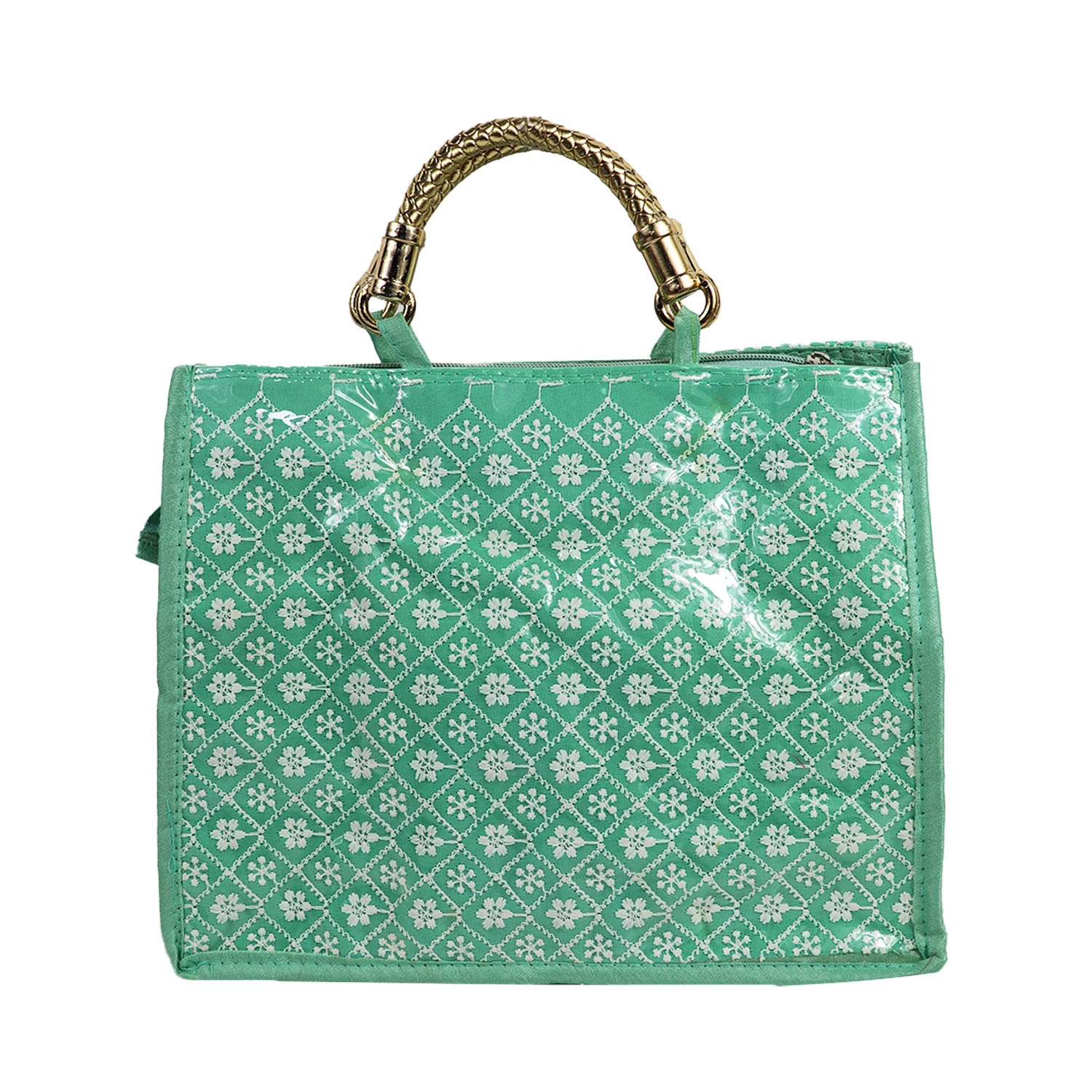Mint -Coloured Women's Solid Shopper Bag
