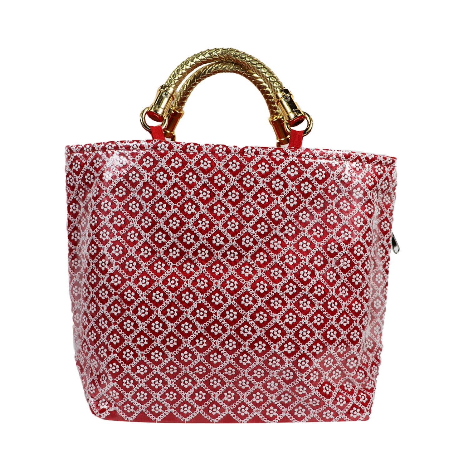 EMM | Women's Solid Shopper Bag |Red  
