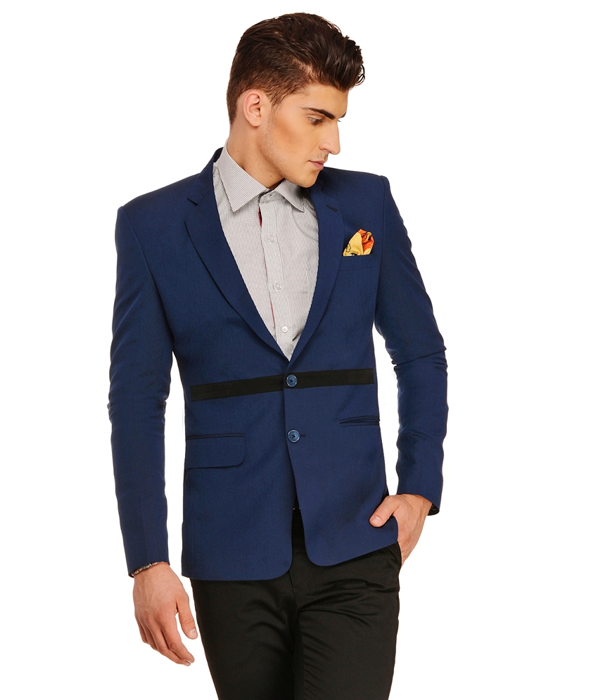 Men's Blue Slim Fit Blazer