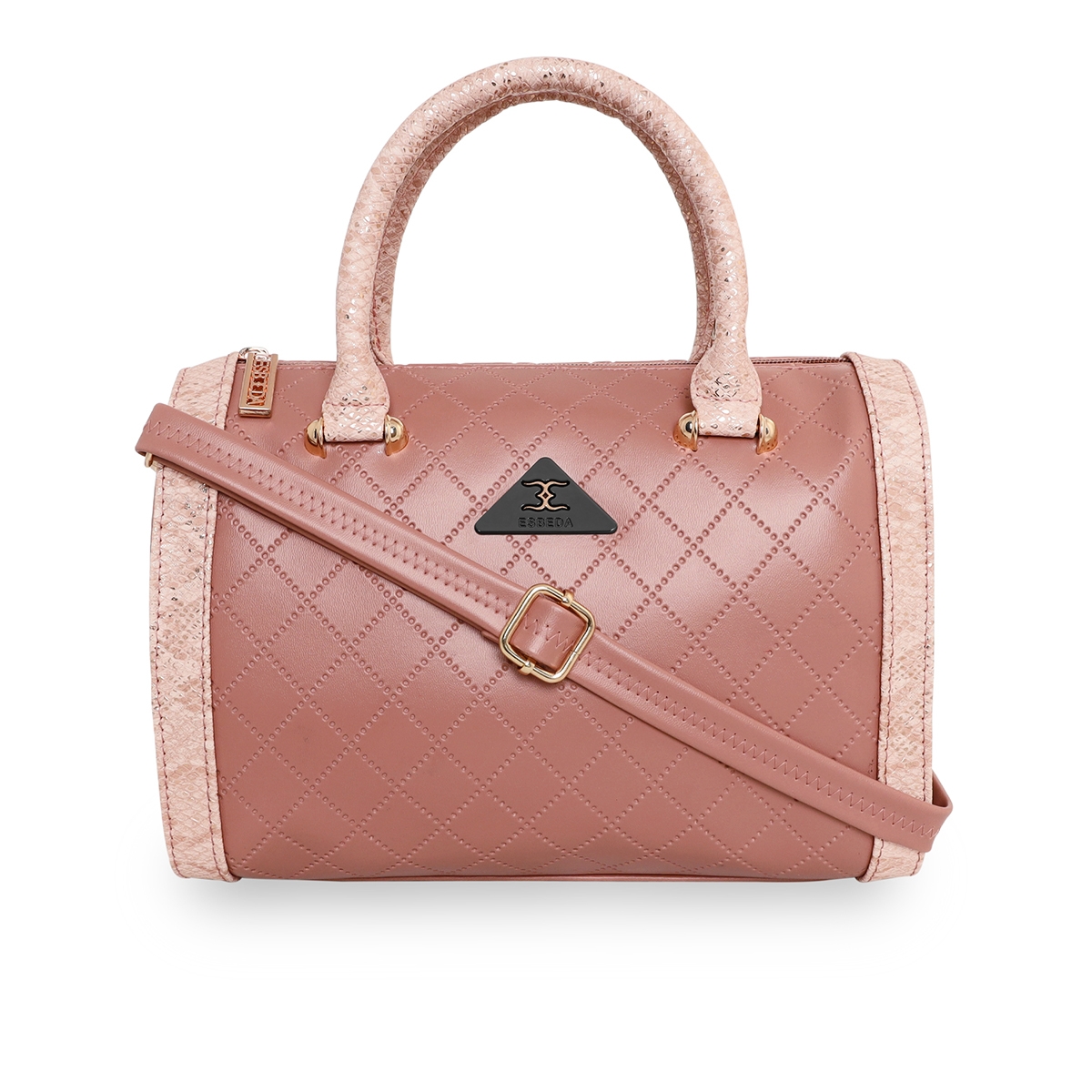 ESBEDA | ESBEDA Peach Color Glitter Top Handle handbag For Womens