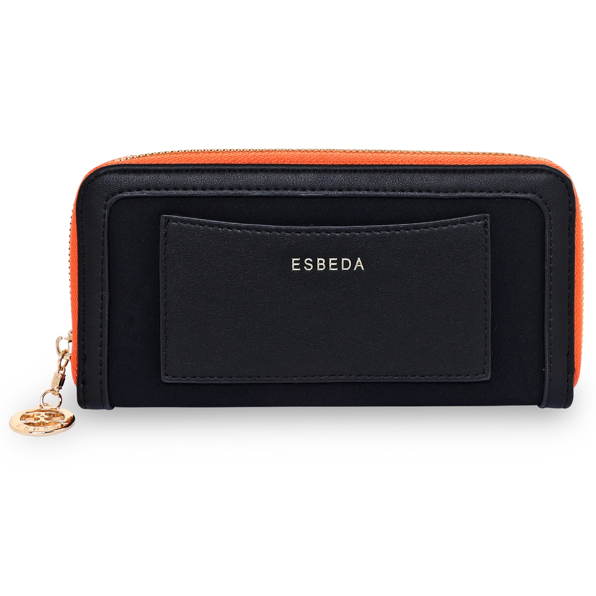 ESBEDA | ESBEDA Black Color Soft Suede Wallet For Women's- Large