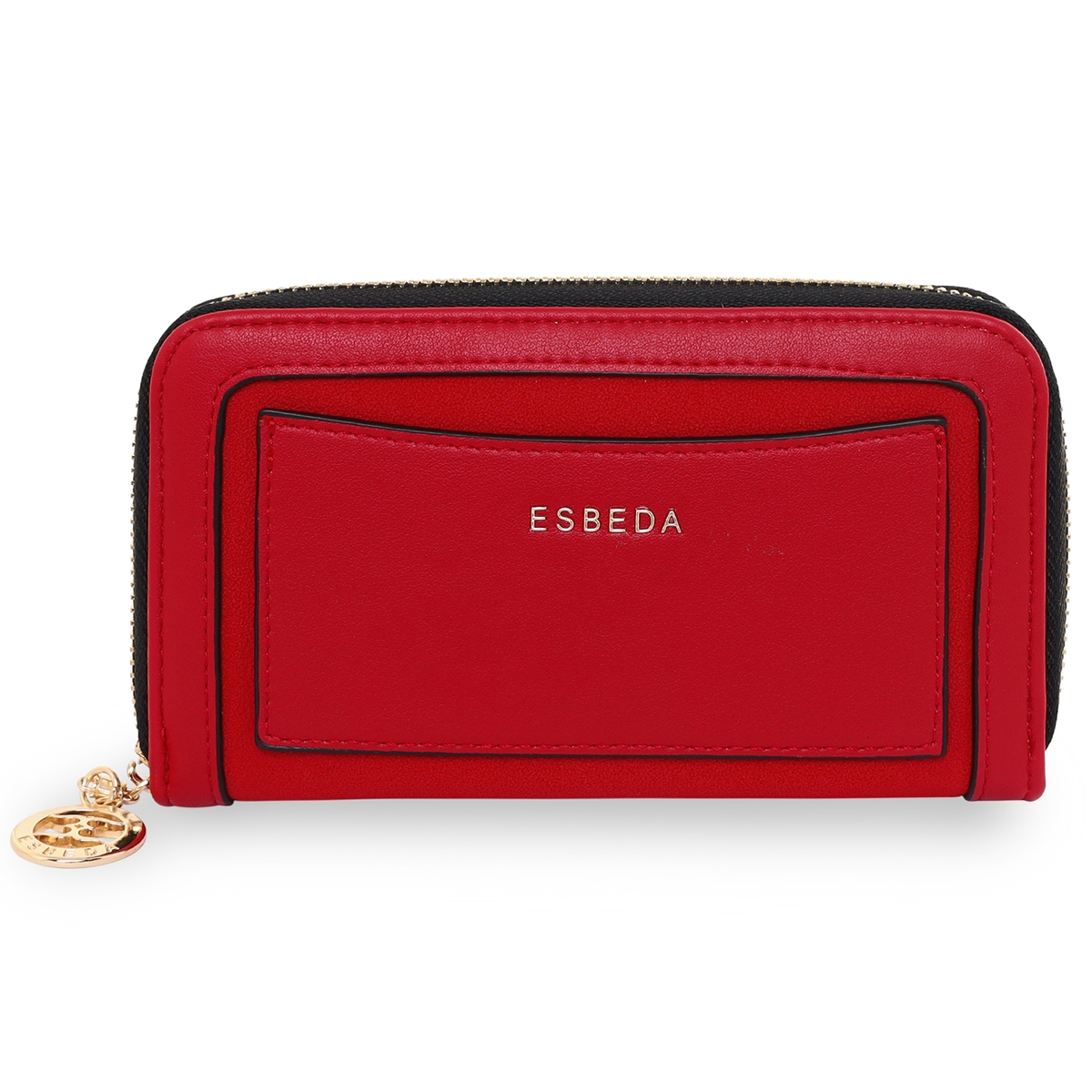 ESBEDA | ESBEDA Red Color Soft Suede Wallet For Women's- Medium