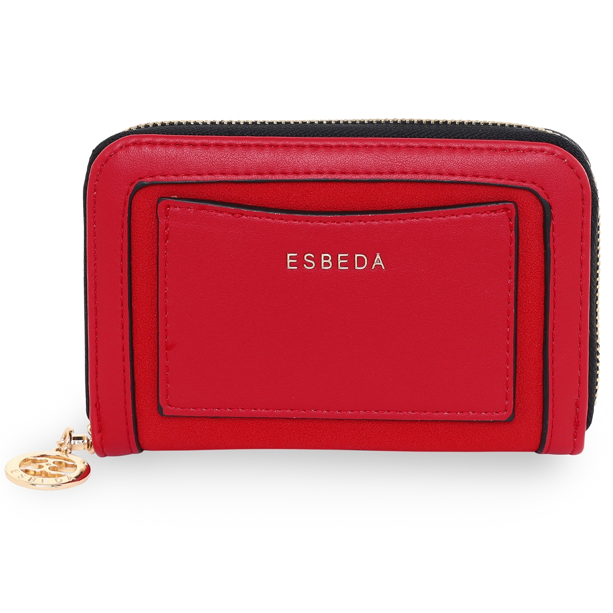 ESBEDA | ESBEDA Red Color Soft Suede Wallet For Women's- Small