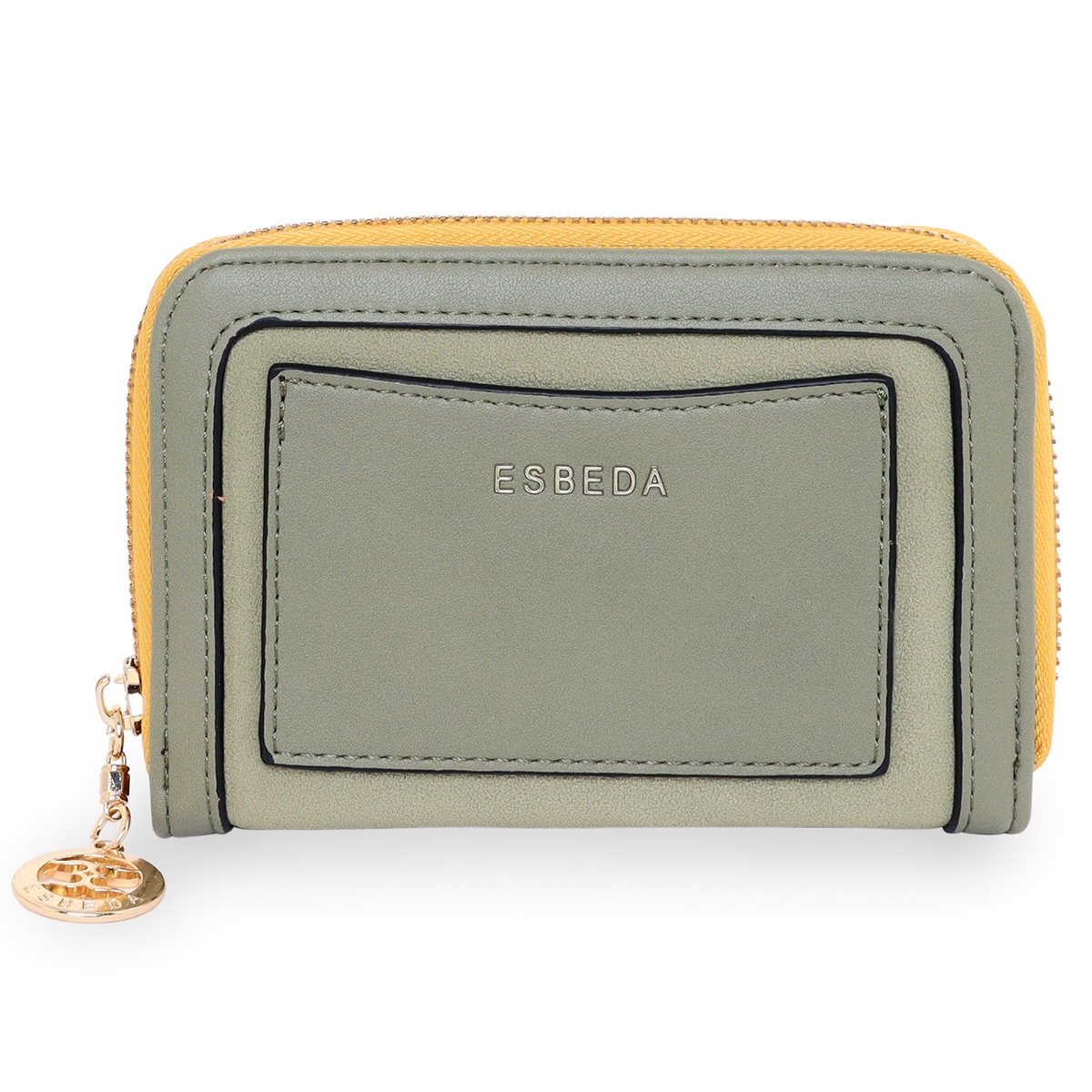 ESBEDA | ESBEDA Olive Green Color Soft Suede Wallet For Women's- Small