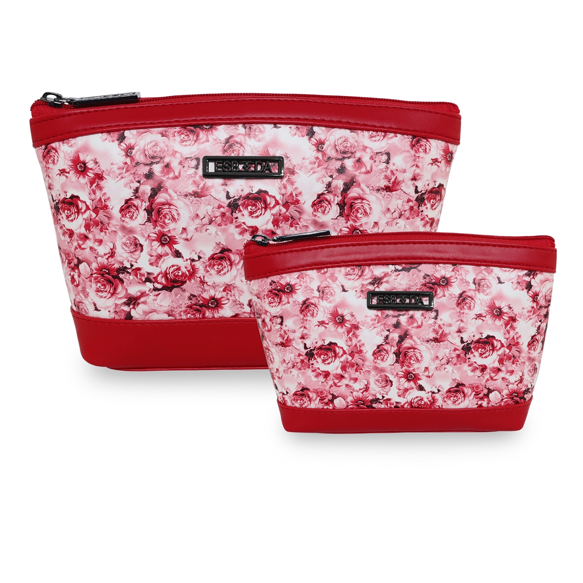 ESBEDA | ESBEDA Red Color Floral Print Pouch For Women Pack of 2