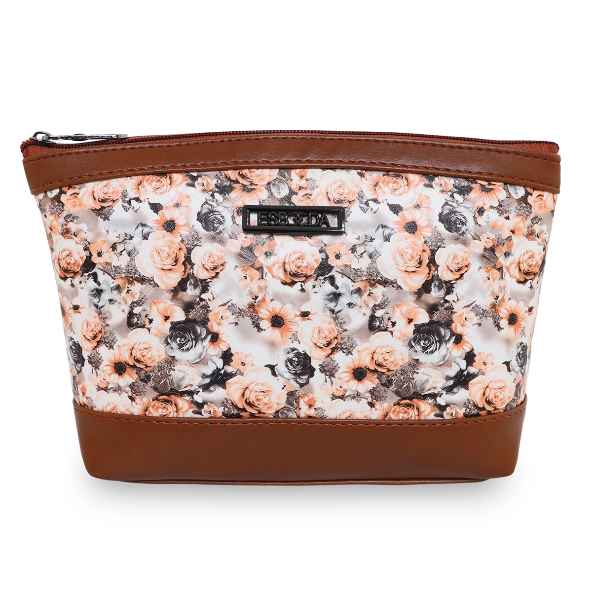 ESBEDA | ESBEDA Tan Color Floral Print Pouch For Women Pack of 2 1