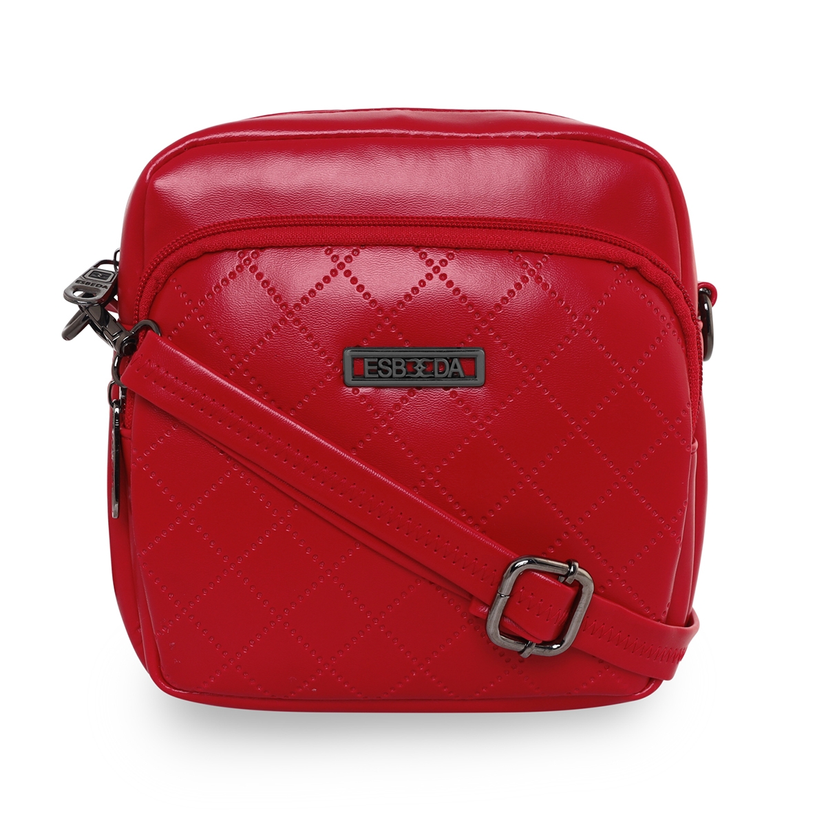 ESBEDA | ESBEDA Red Color Solid Pattern Soft Crossbody Slingbag For Women