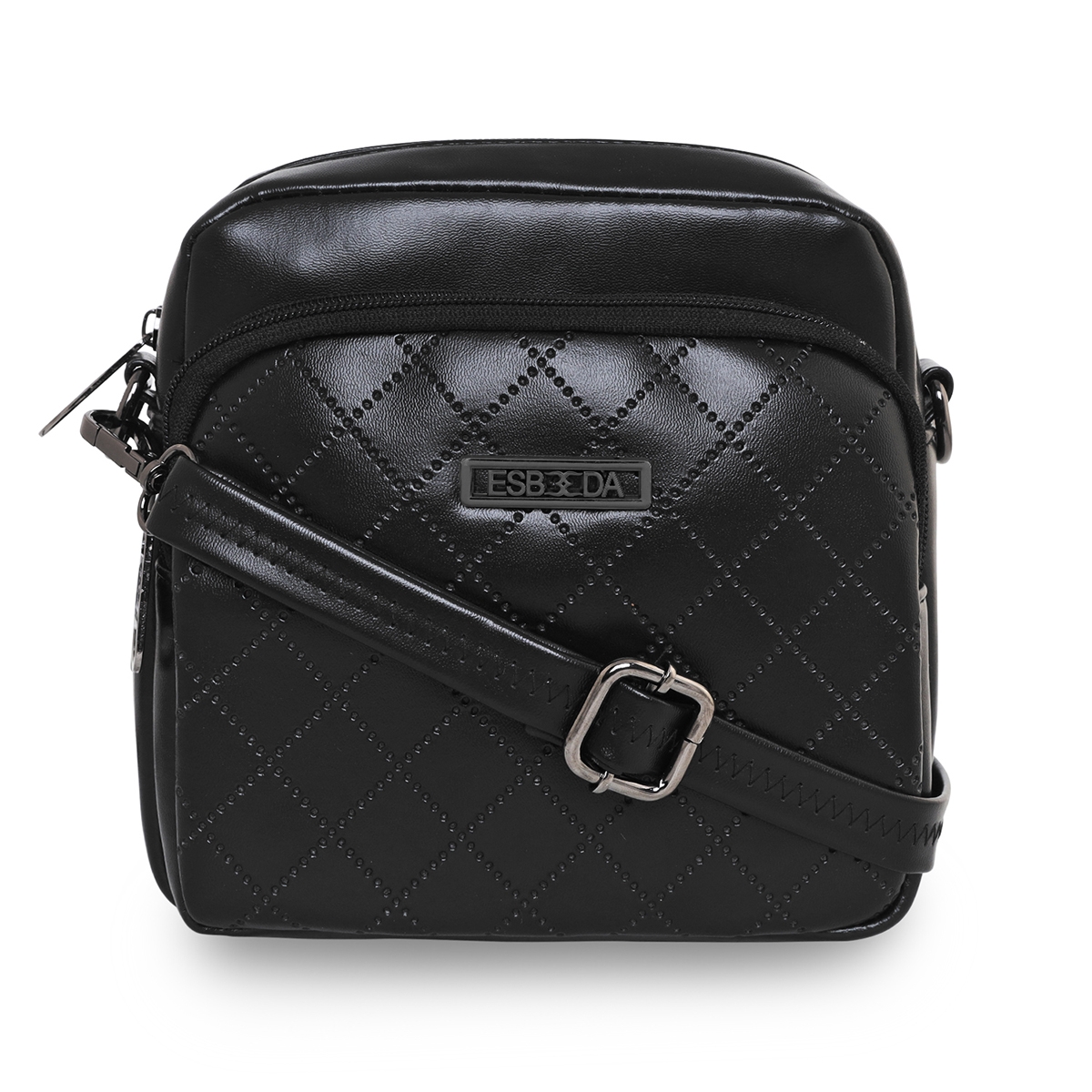 ESBEDA | ESBEDA Black Color Solid Pattern Soft Crossbody Slingbag For Women