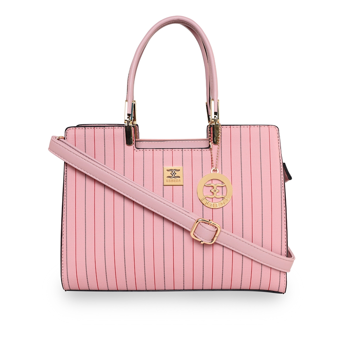 ESBEDA | ESBEDA Pink Color Solid Pattern Top Handle handbag For Women