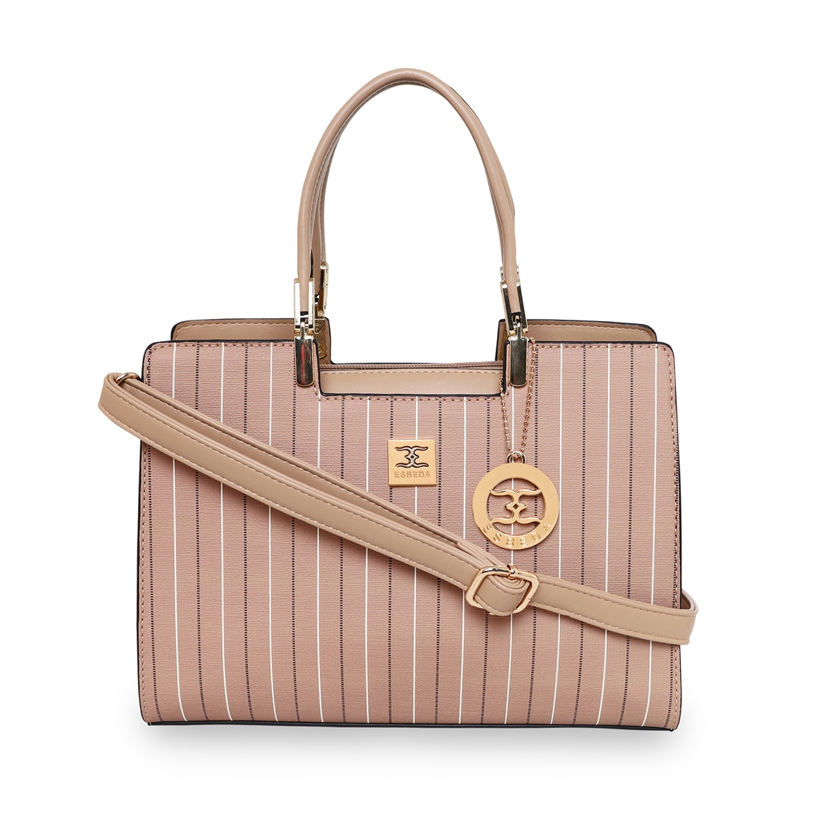 ESBEDA | ESBEDA Beige Color Solid Pattern Top Handle handbag For Women
