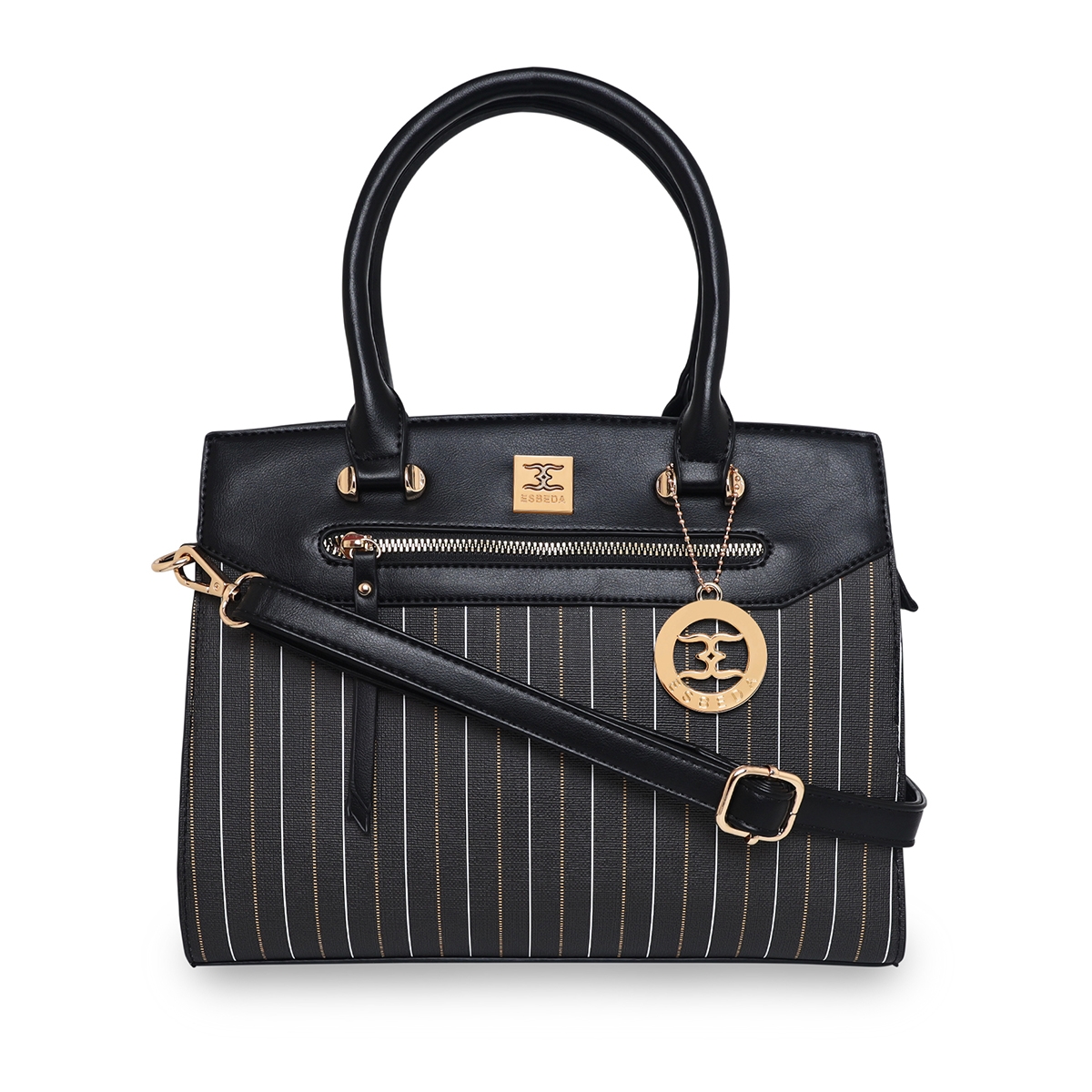 ESBEDA | ESBEDA Black Color Solid Pattern Top Handle handbag For Women
