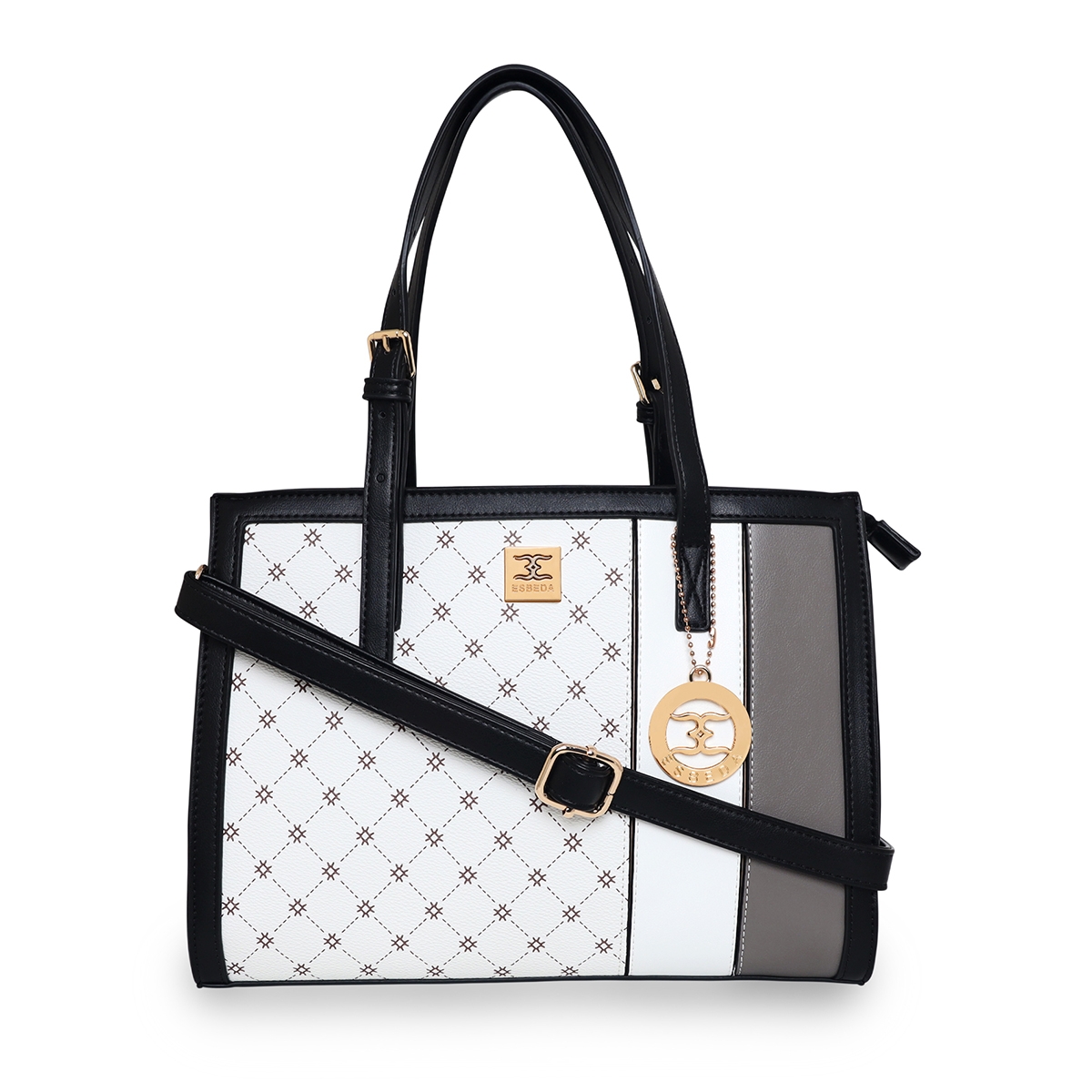 ESBEDA | ESBEDA Black Color Printed Pattern Top Handle handbag For Women