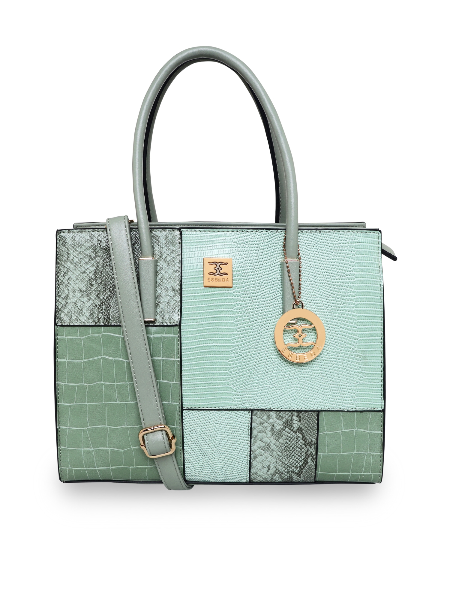 ESBEDA | ESBEDA Pista Color Solid Pattern Top Handle handbag For Women