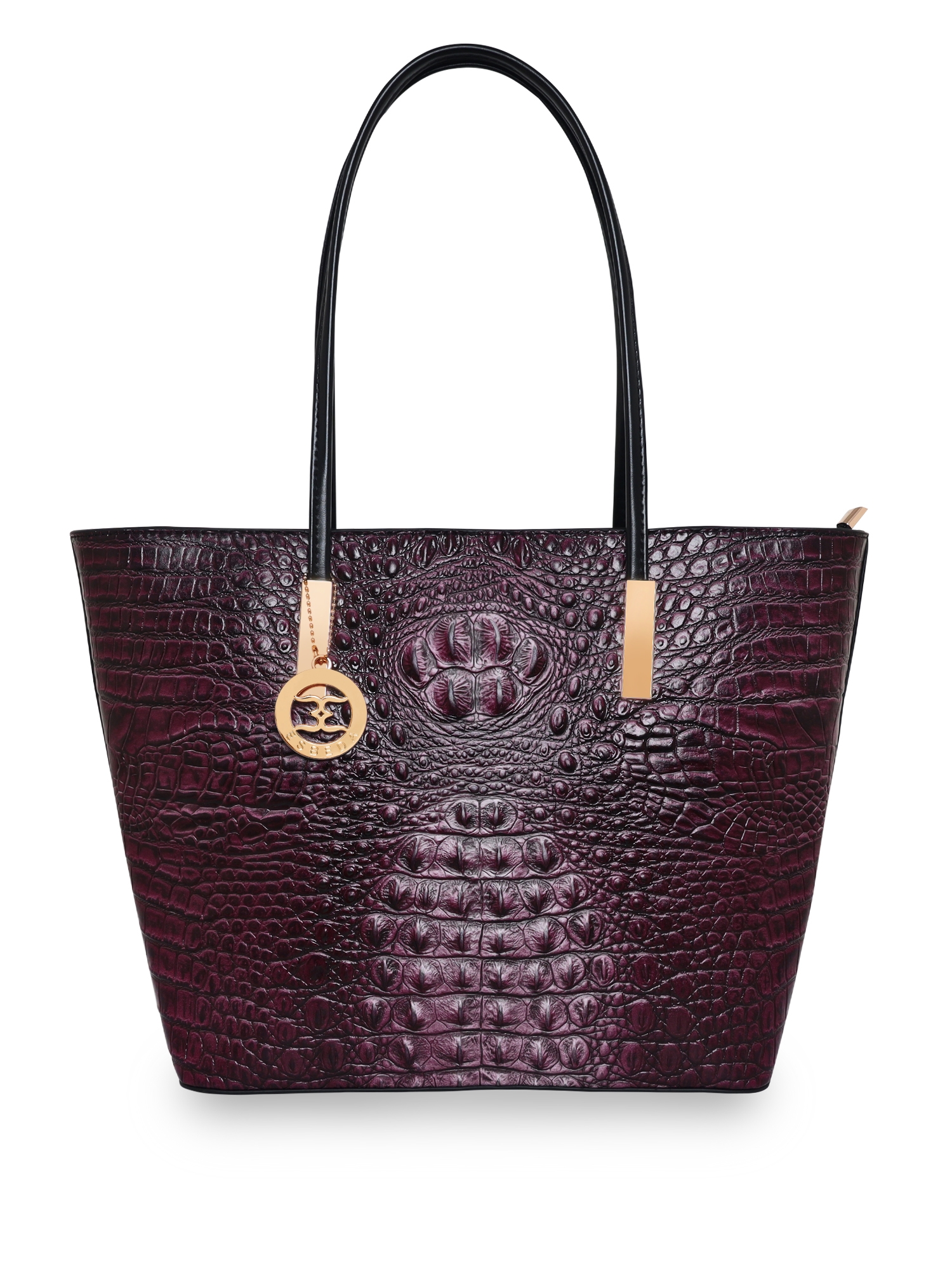 ESBEDA | ESBEDA wine Color Crocodile Pattern Printed Handbag For Women 0