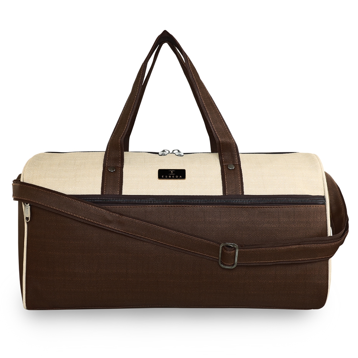 ESBEDA | ESBEDA Brown Beige Color Traveller Duffle bag For Men and Women's