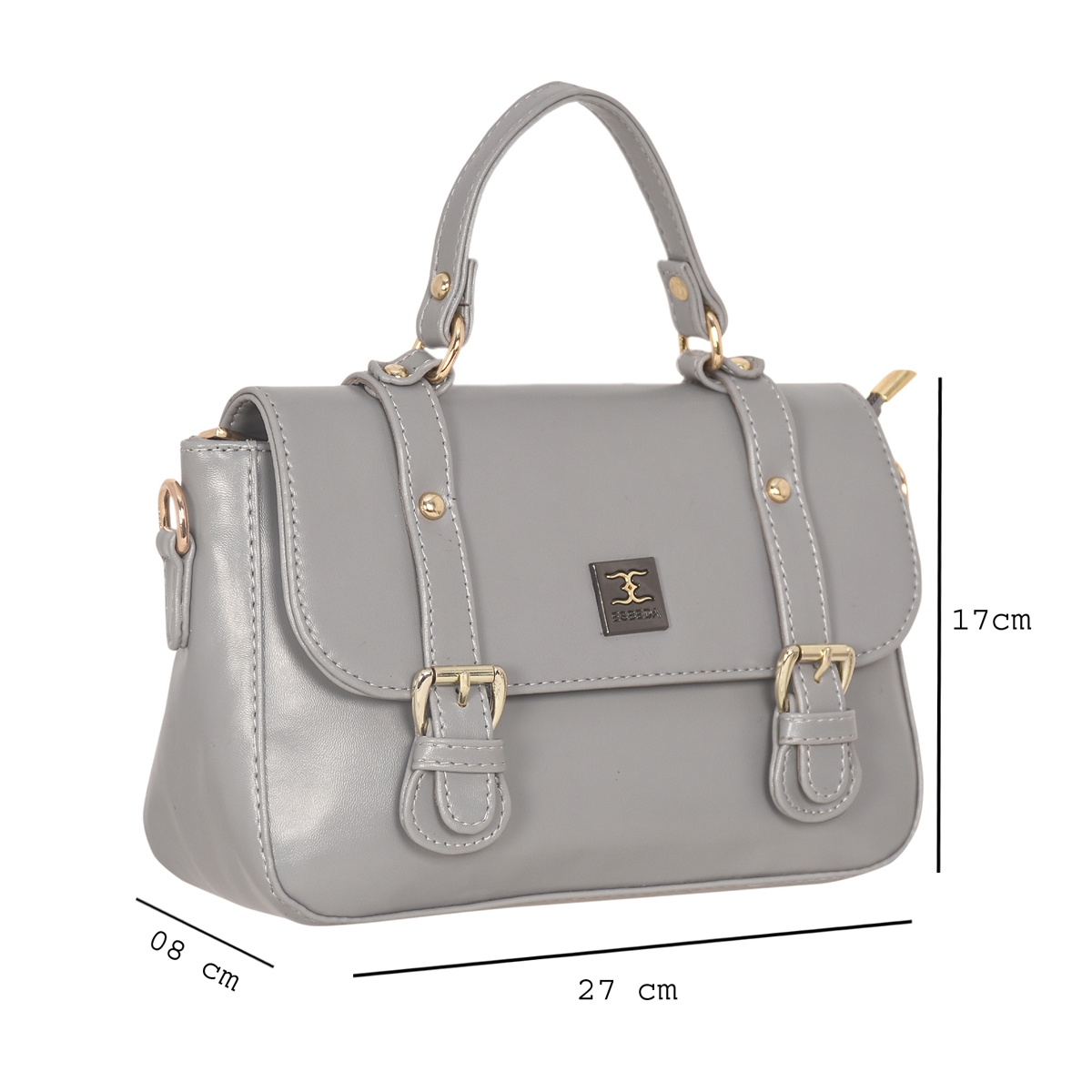ESBEDA | ESBEDA Grey Colour Mini Strap Handbag For Womens 1