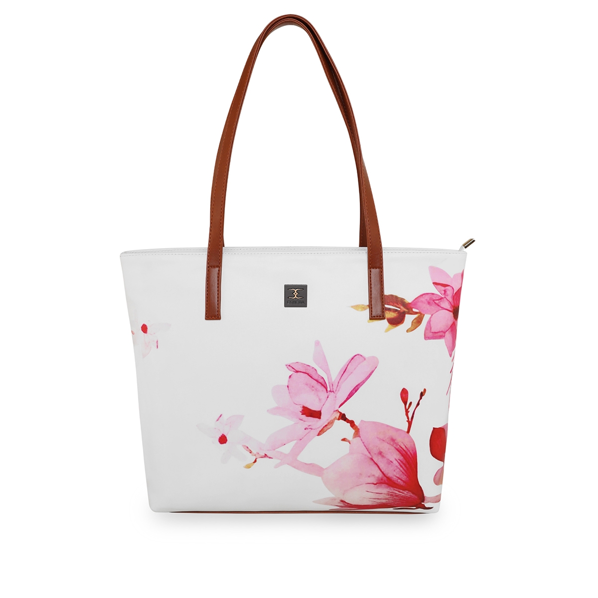 ESBEDA | ESBEDA White-Pink Color Floral Printed Handbag For Women's