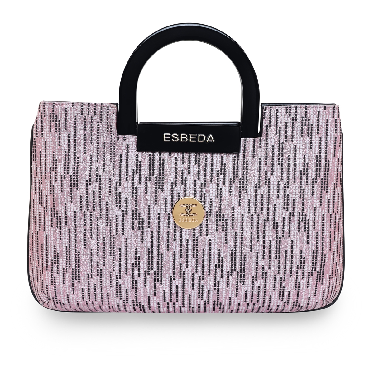 ESBEDA | ESBEDA Pink Colour Mini Dot Printed Glitter Shine Handbag for Women