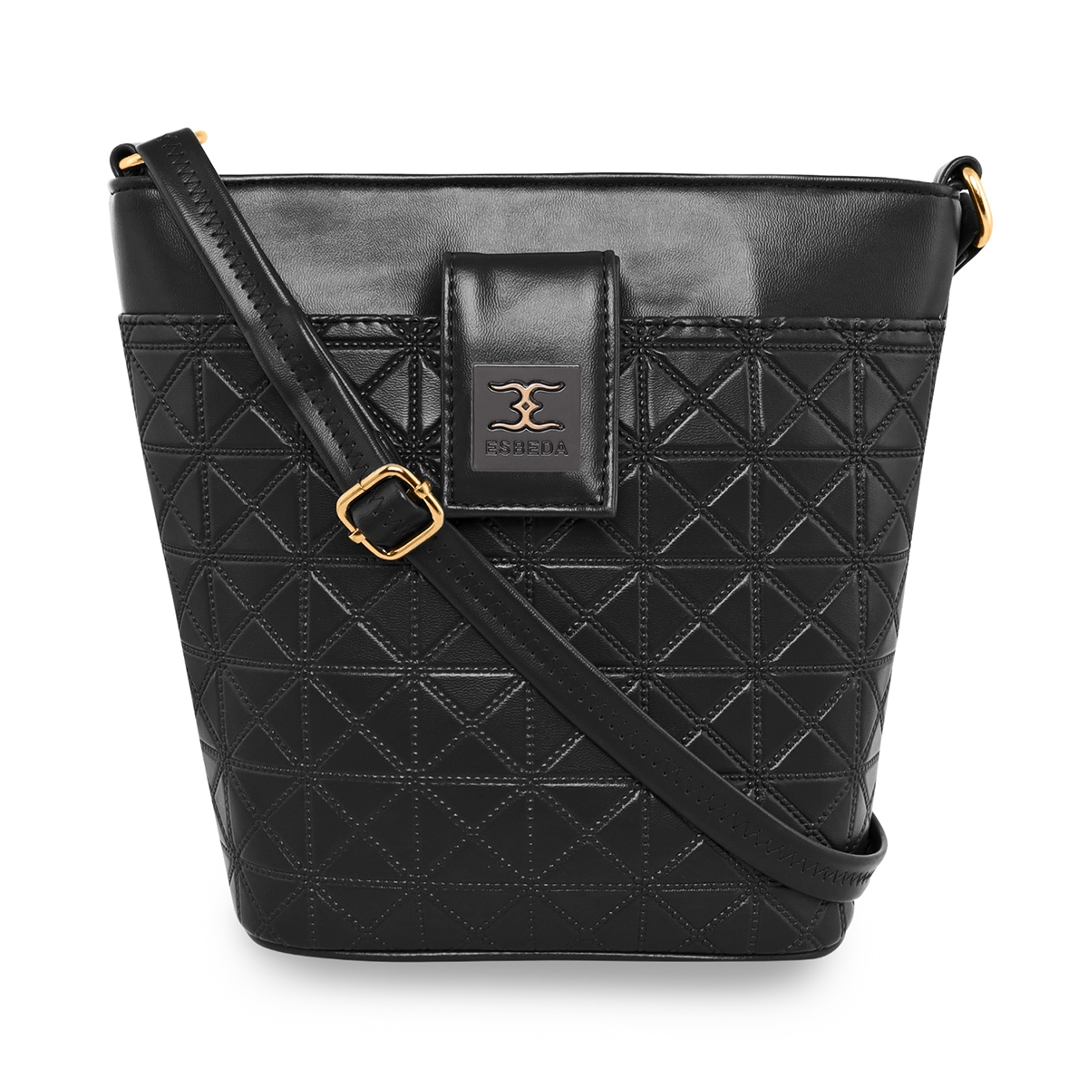 ESBEDA | ESBEDA Black Colour Emboss Texture Sling bag for Women