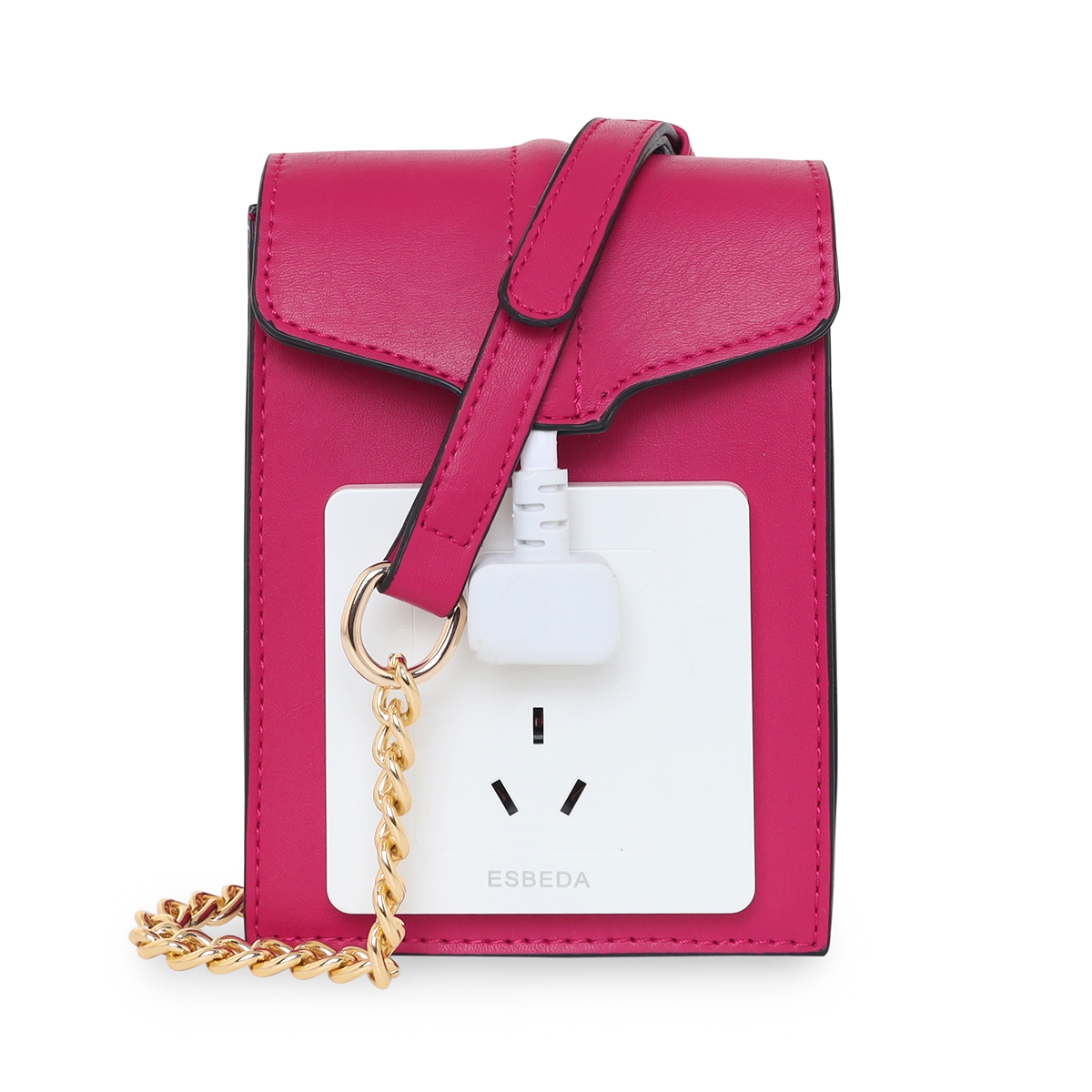 ESBEDA | ESBEDA Pink Color Solid Pattern Switch Fitting Sling Bag for Women 