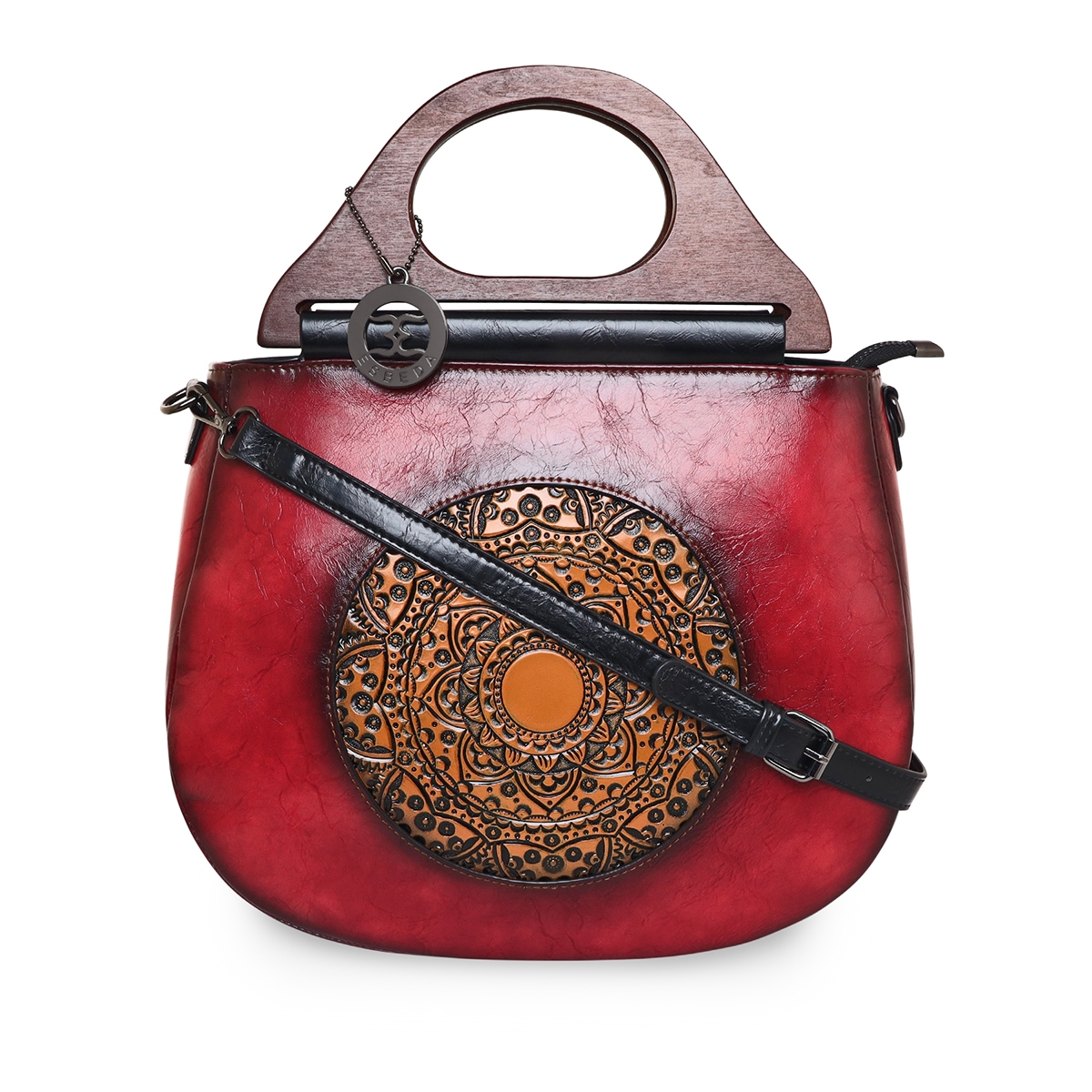 ESBEDA | ESBEDA Red Color Floral Embroidery Pattern Handbag for Women 