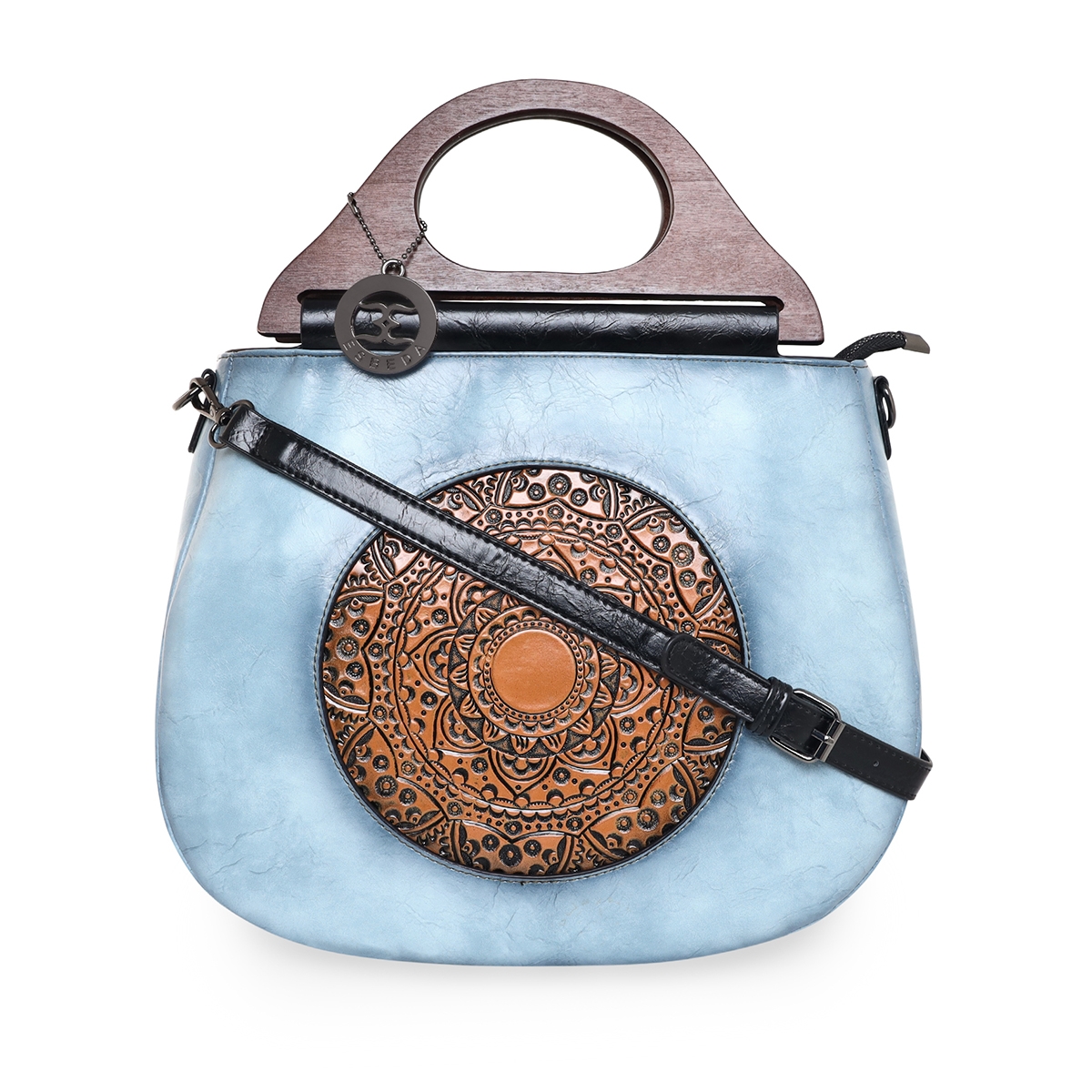 ESBEDA | ESBEDA Blue Color Floral Embroidery Pattern Handbag for Women 