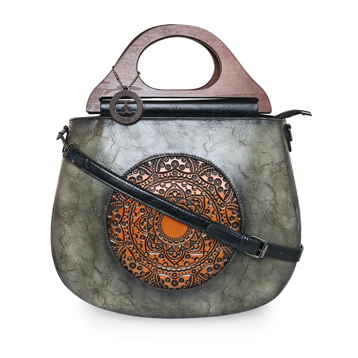ESBEDA | ESBEDA Green Color Floral Embroidery Pattern Handbag for Women 