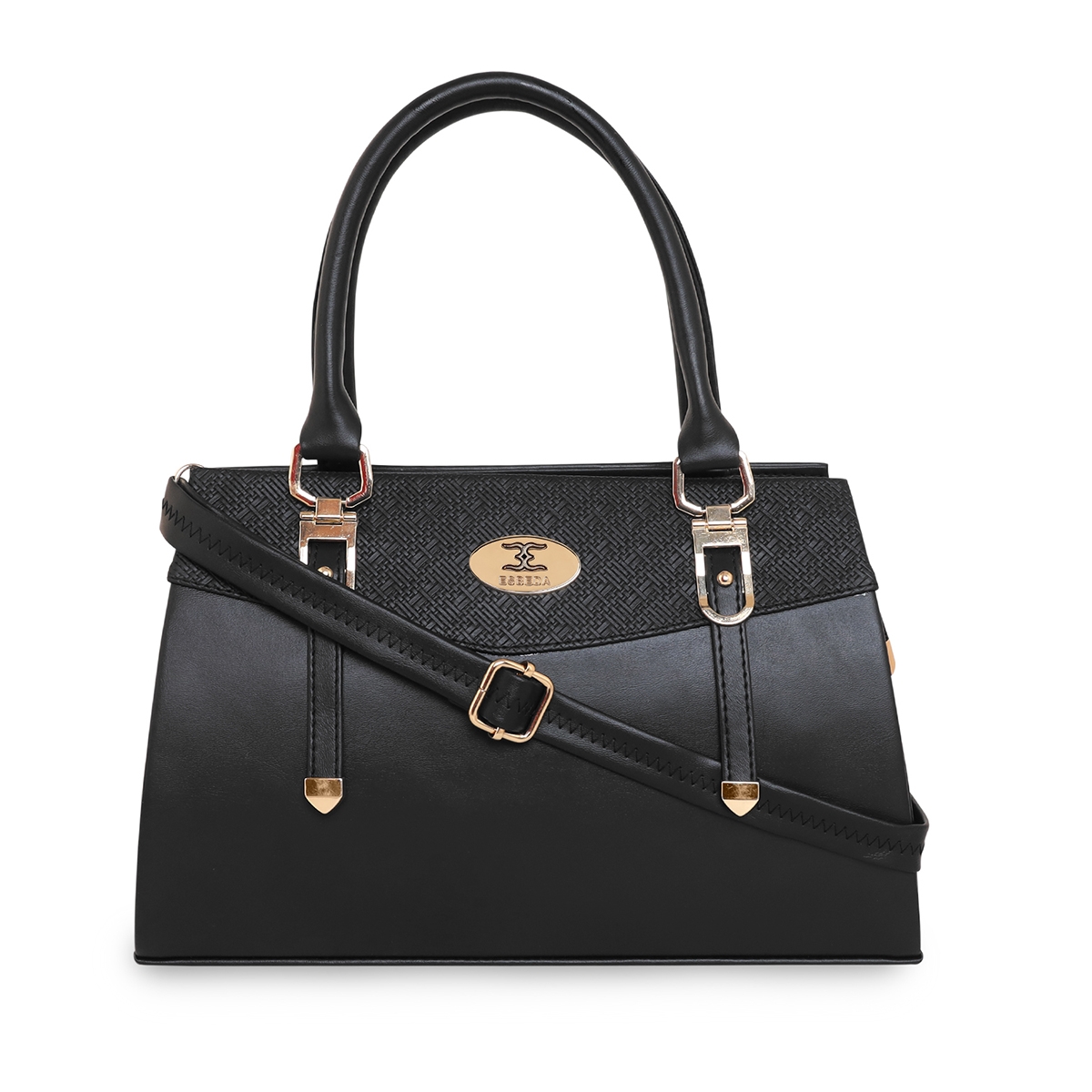 ESBEDA | ESBEDA Black Color Top handle Satchel bag For Women