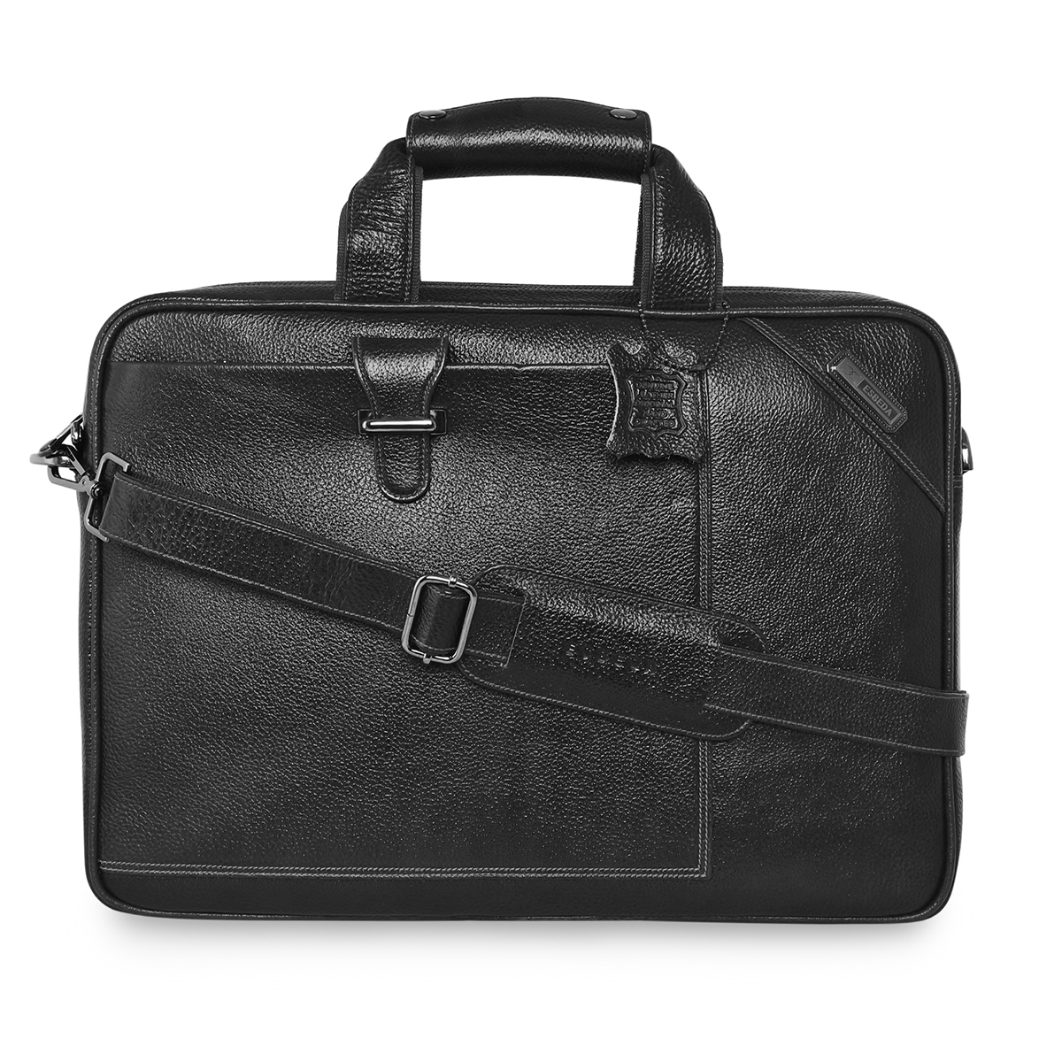 ESBEDA | ESBEDA Black Color Leather Laptop Bag For Mens & Womens