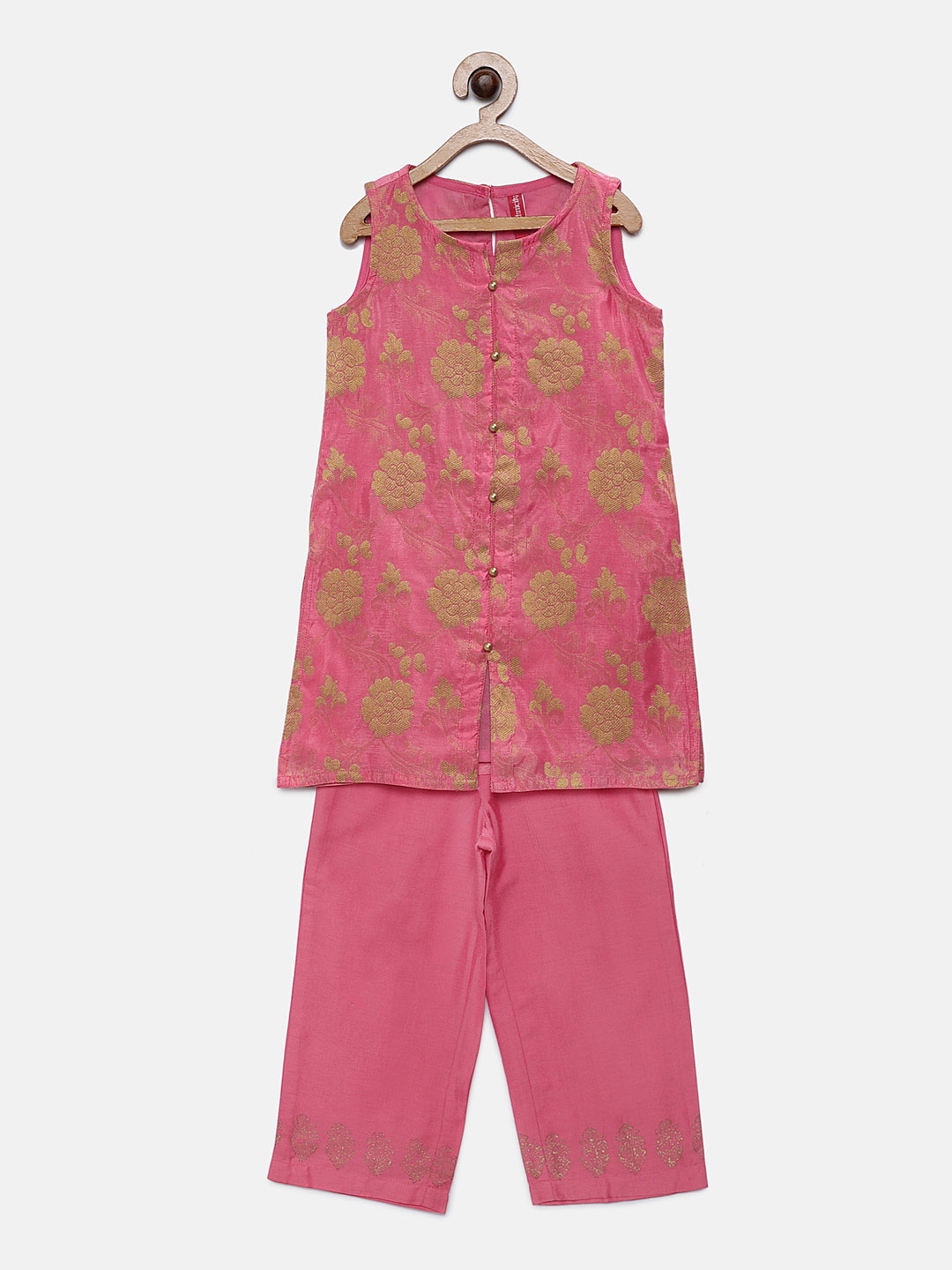 Ethnicity | Ethnicity Pink Polyester Blend Kids Girls Skd