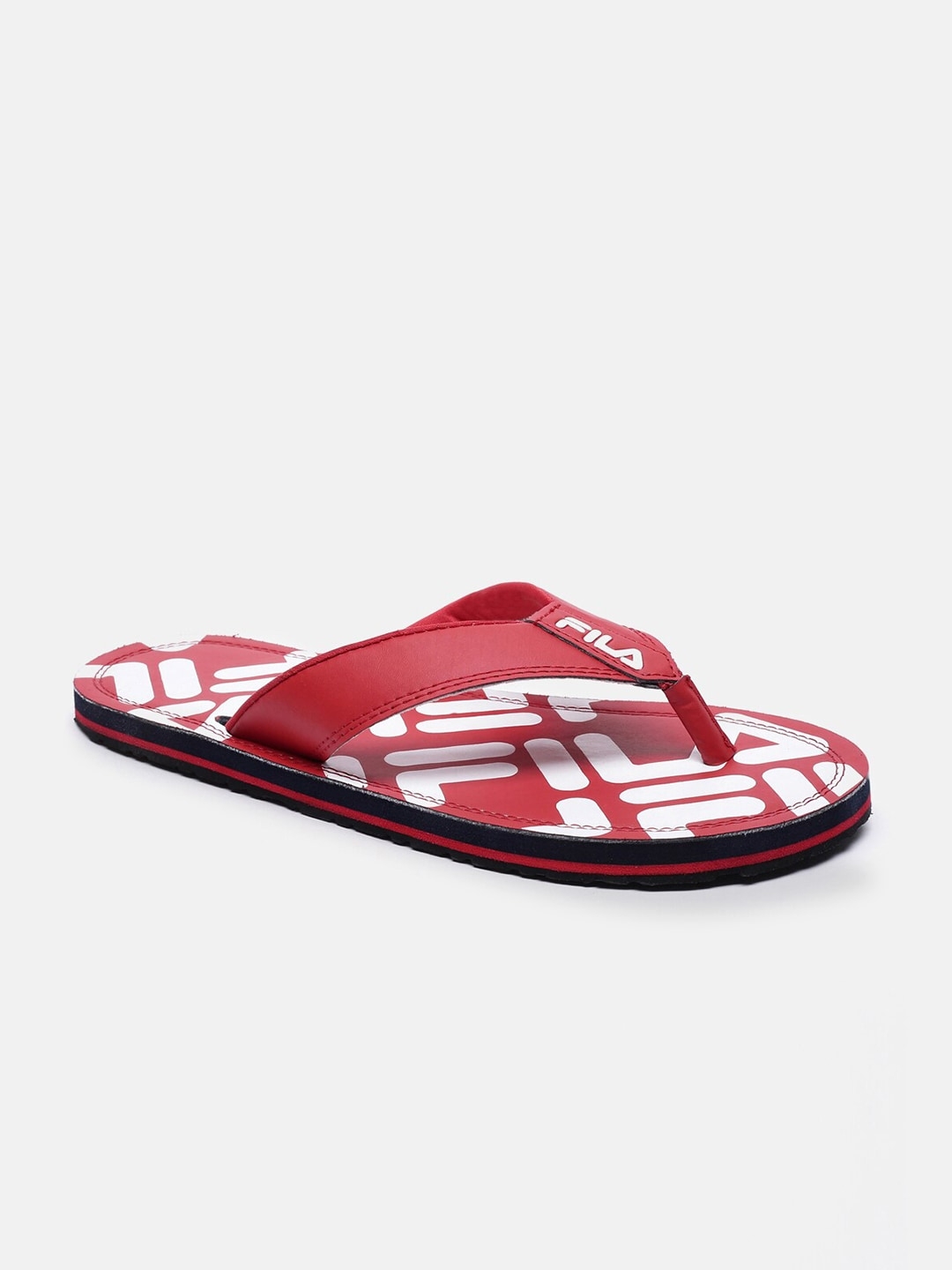 Men's Red PU Slippers