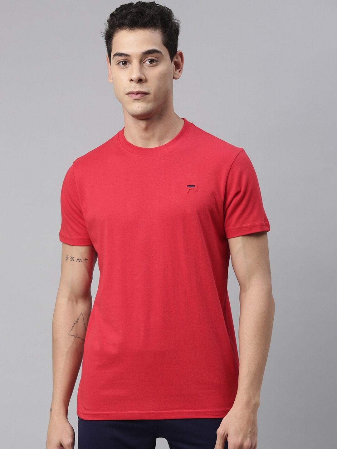 Men's Red Cotton T-Shirts