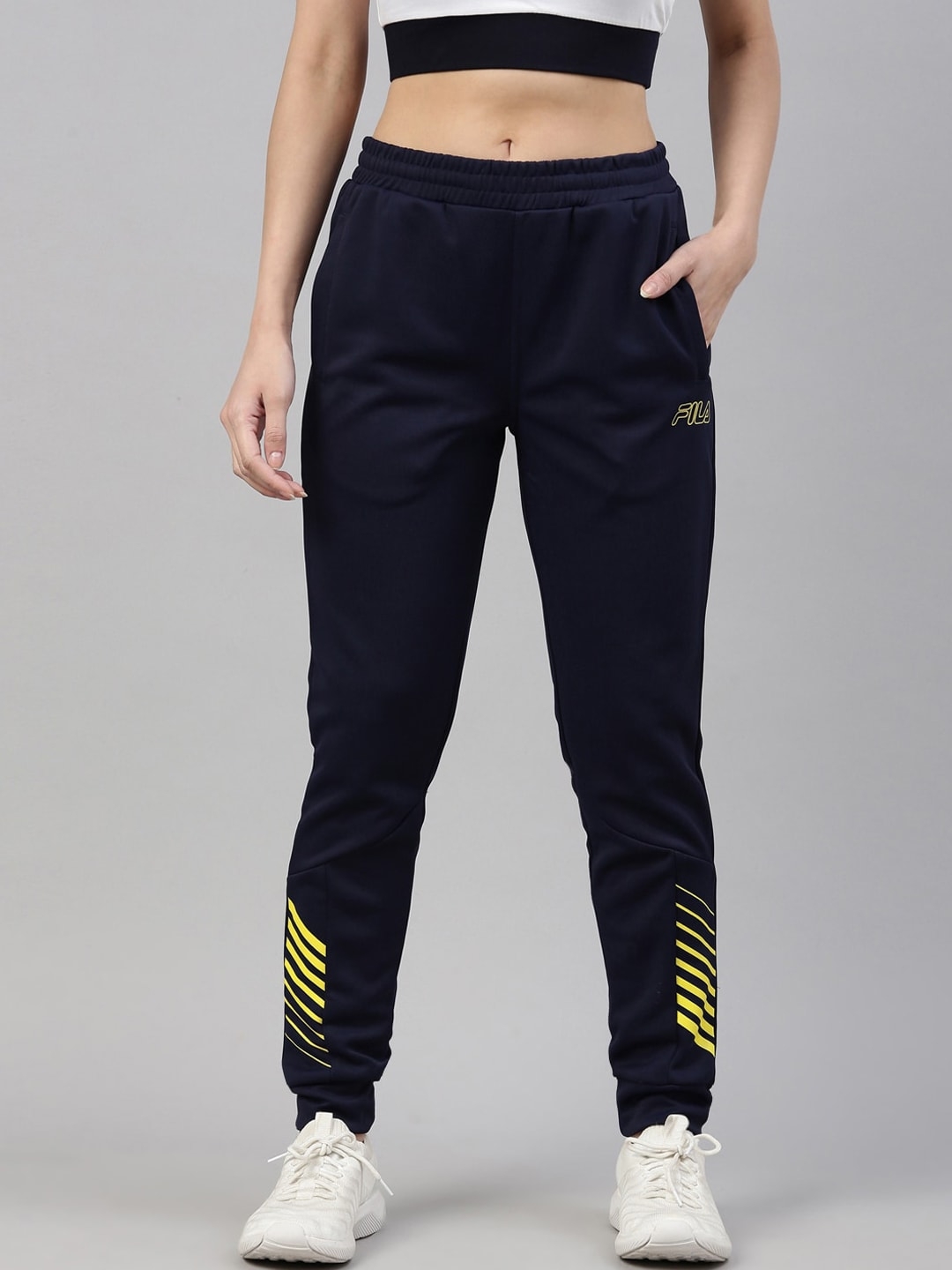 Women's Blue Polyester  Activewear Joggers