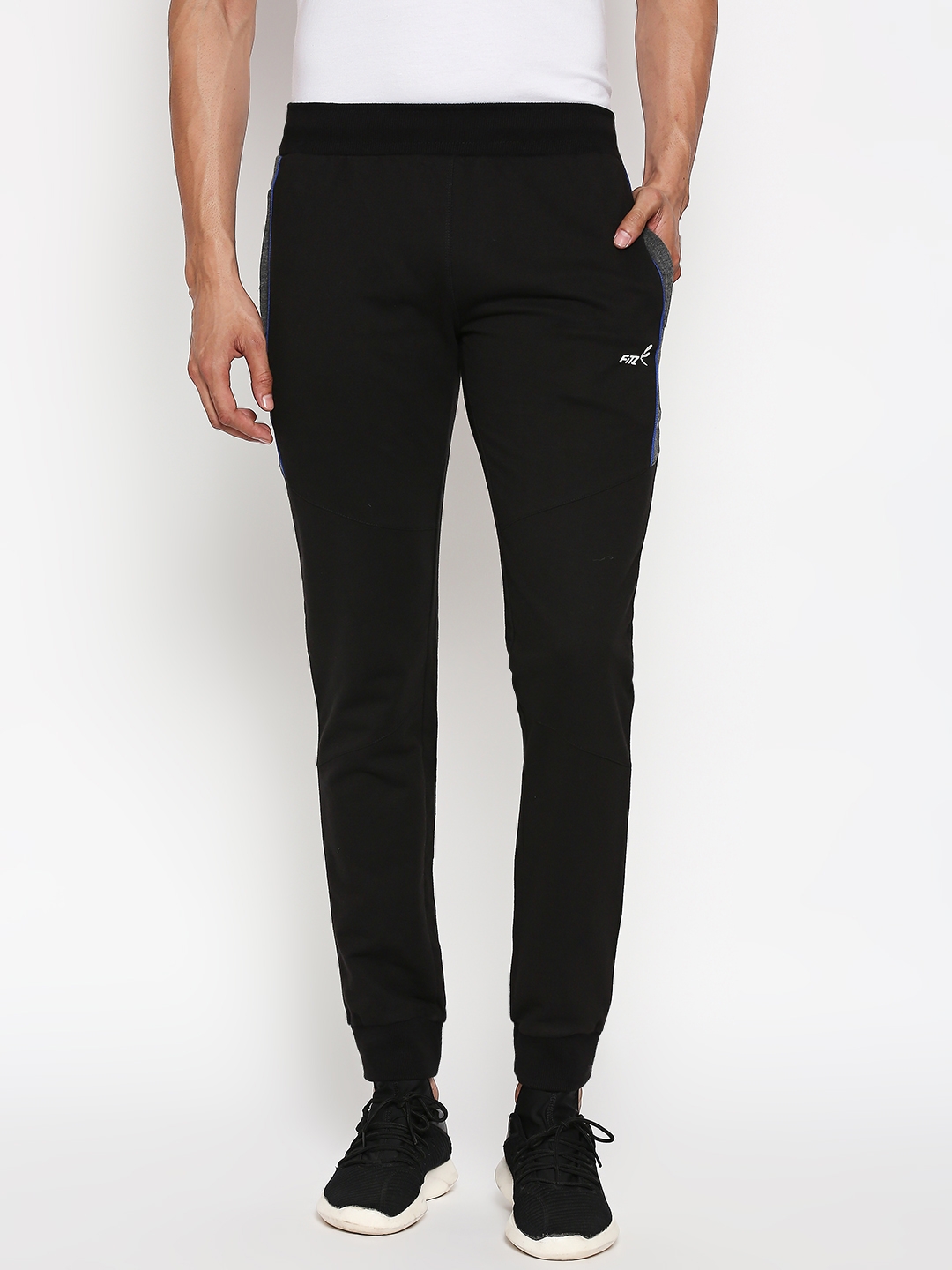 FITZ | Black Solid Trackpant