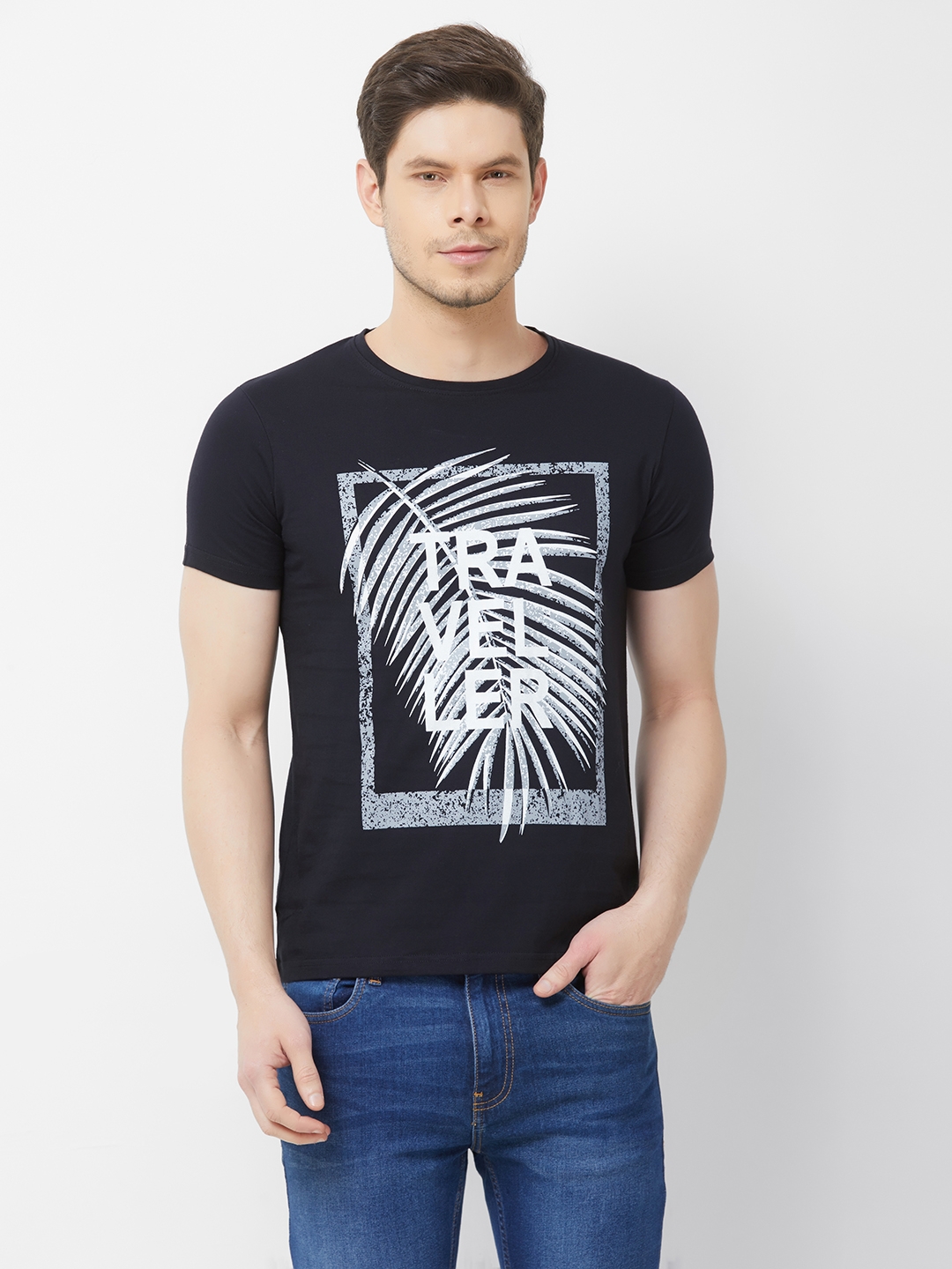 FITZ | Black Printed T-Shirt