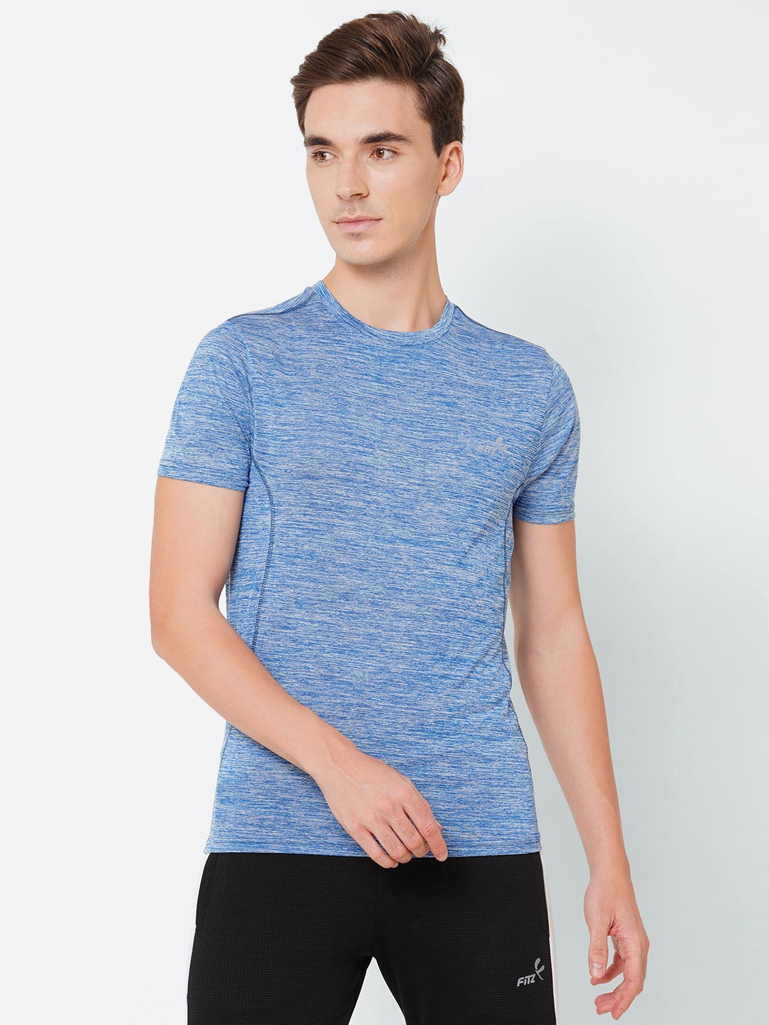 FITZ | Fitz 100% Polyester Regular Fit Short Sleeves Round Neck T-Shirt For Men