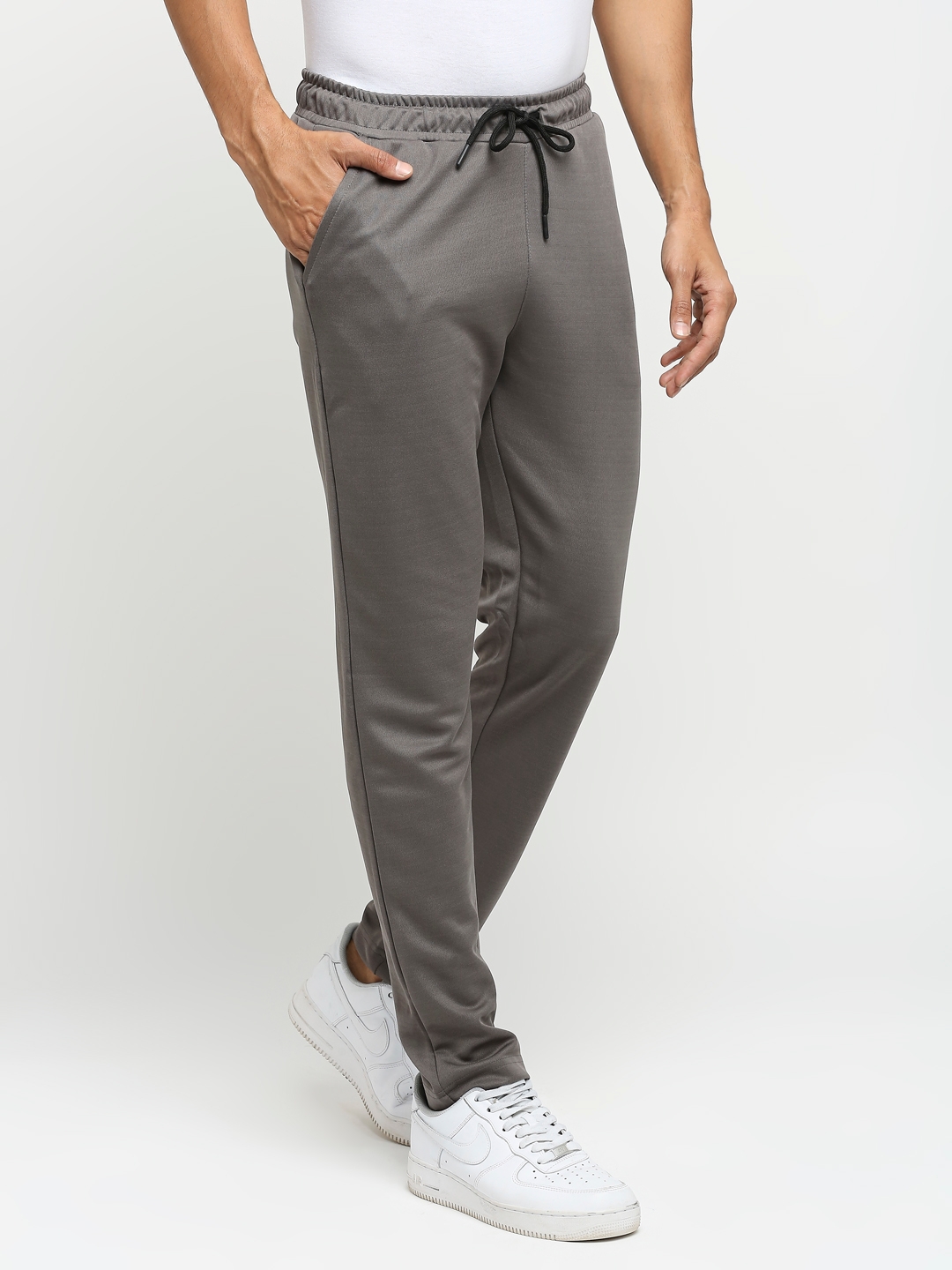 Fitz 100% Polyester Slim Fit Knit Trackpants For Mens