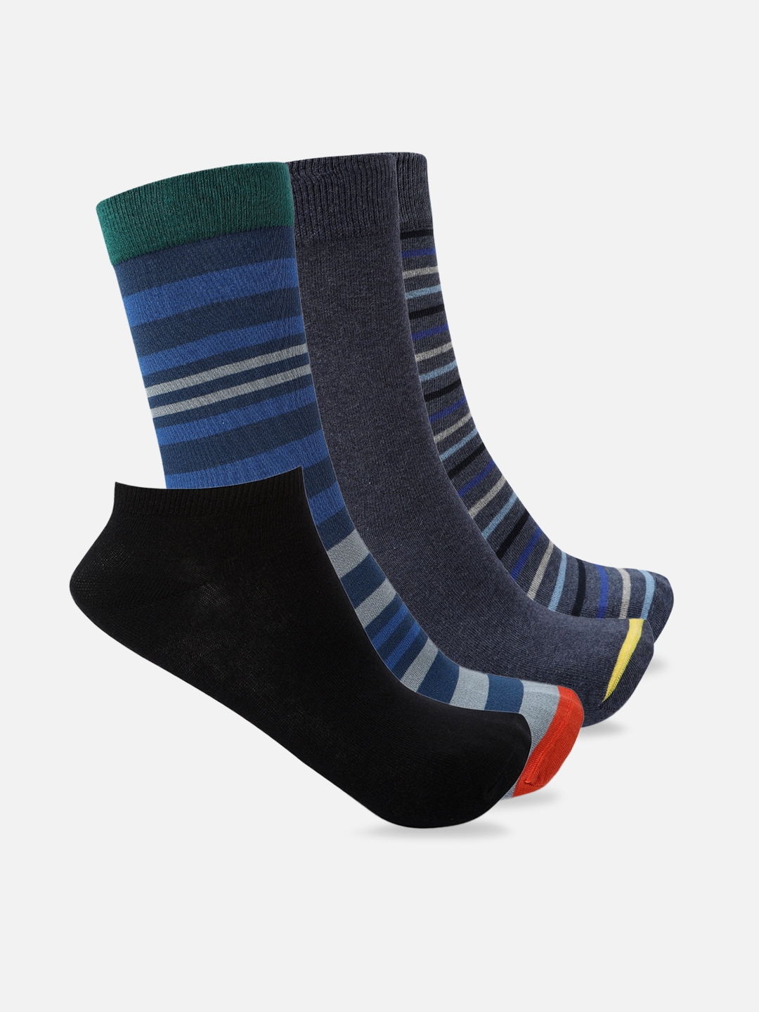Smarty Pants | Smarty Pants men's pack of 4 solid and printed cotton socks. 